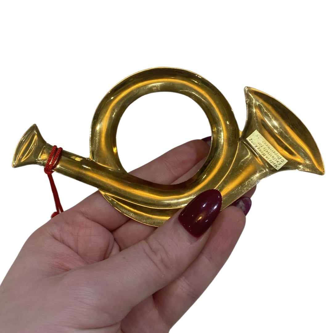 Brass Horn Ornament