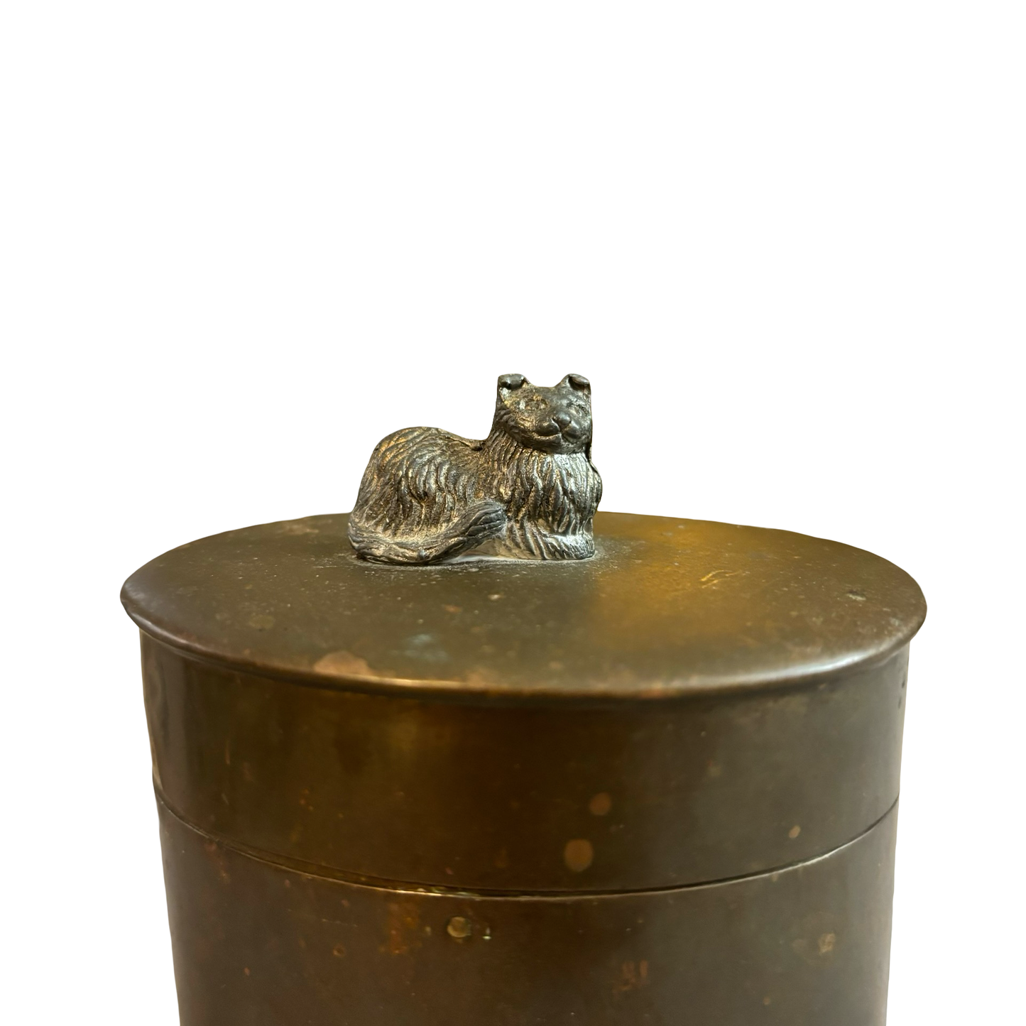 Brass Box with Pewter Cat