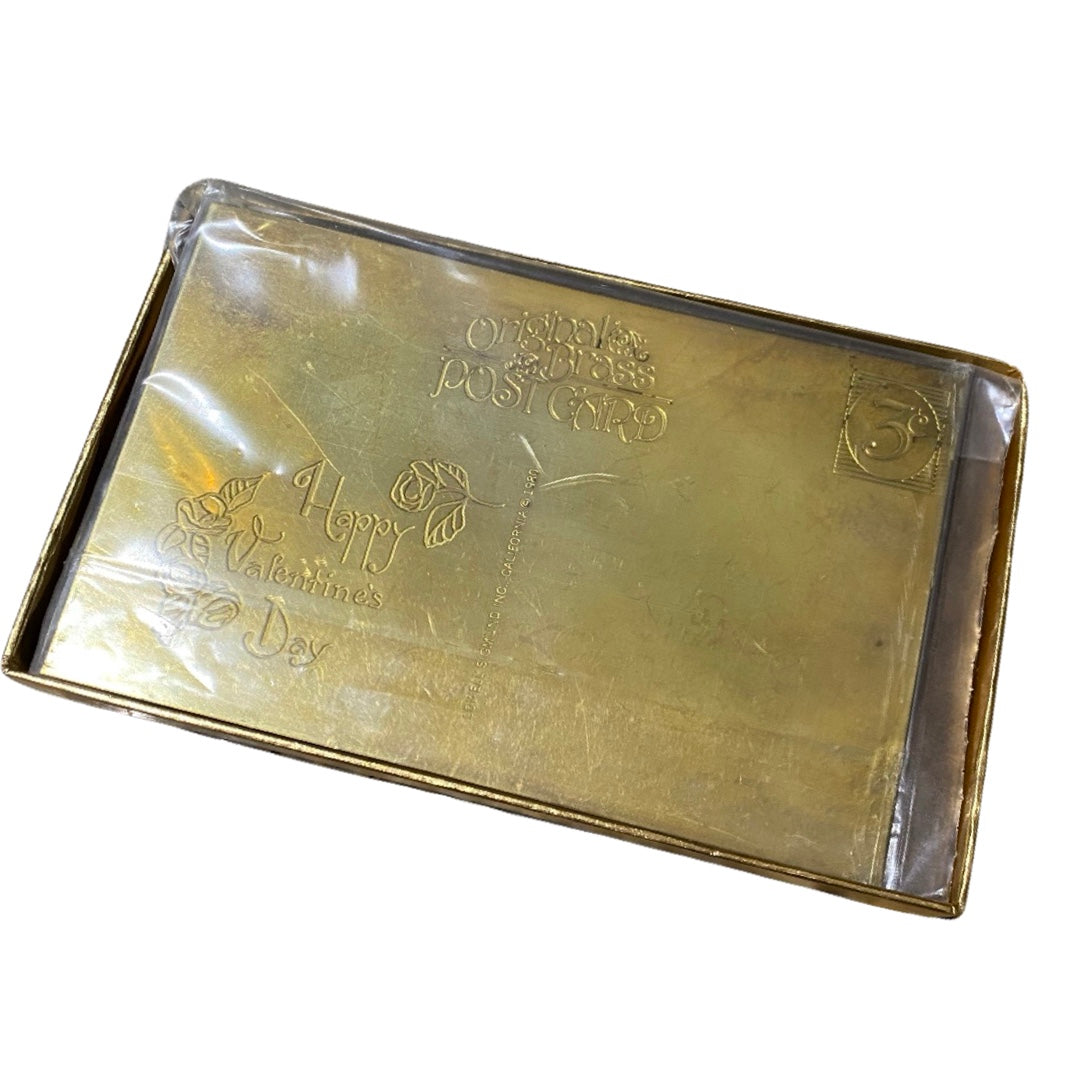 Brass Valentine’s Day Postcard