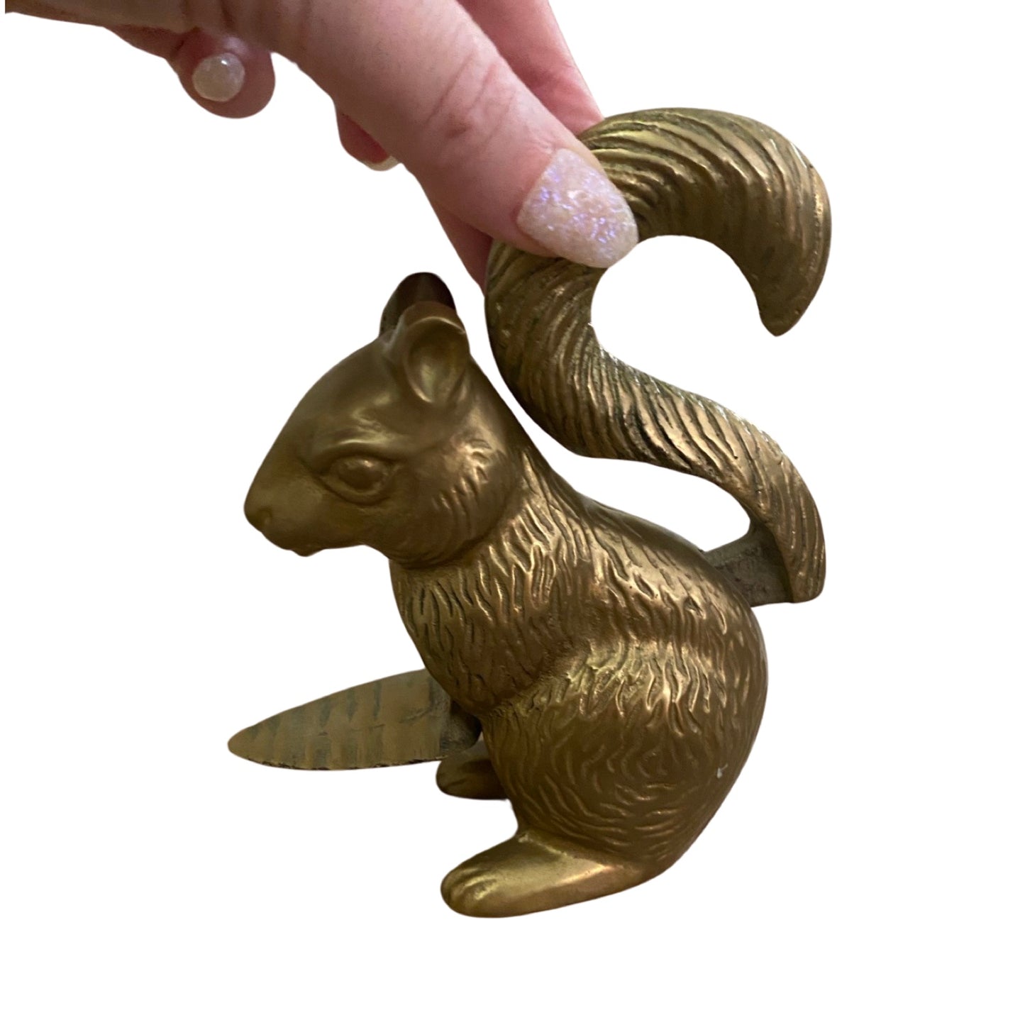 Brass Squirrel Nutcracker