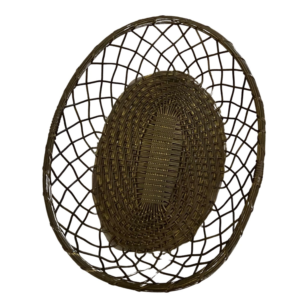 Woven Brass Basket