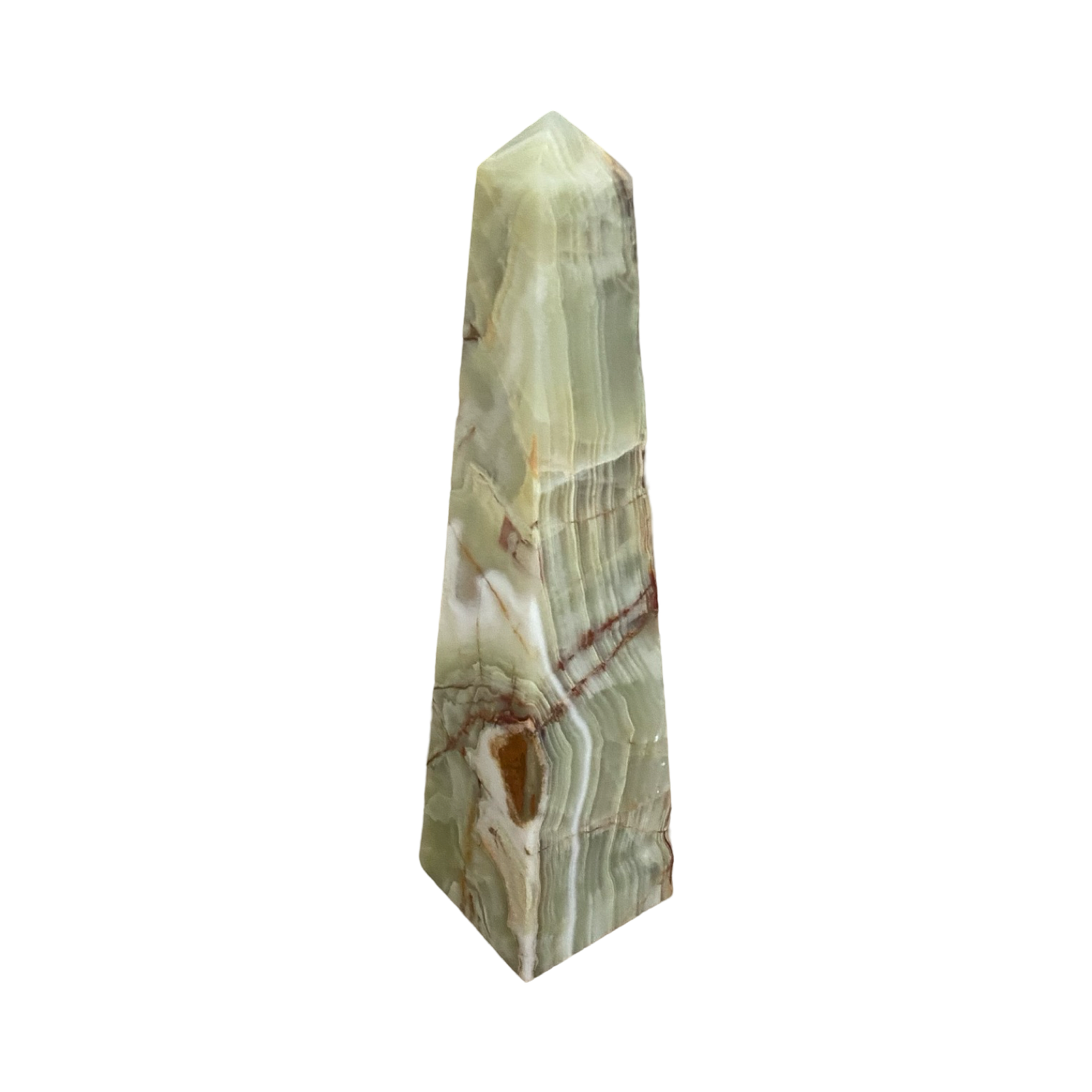 Giant Green Onyx Obelisk