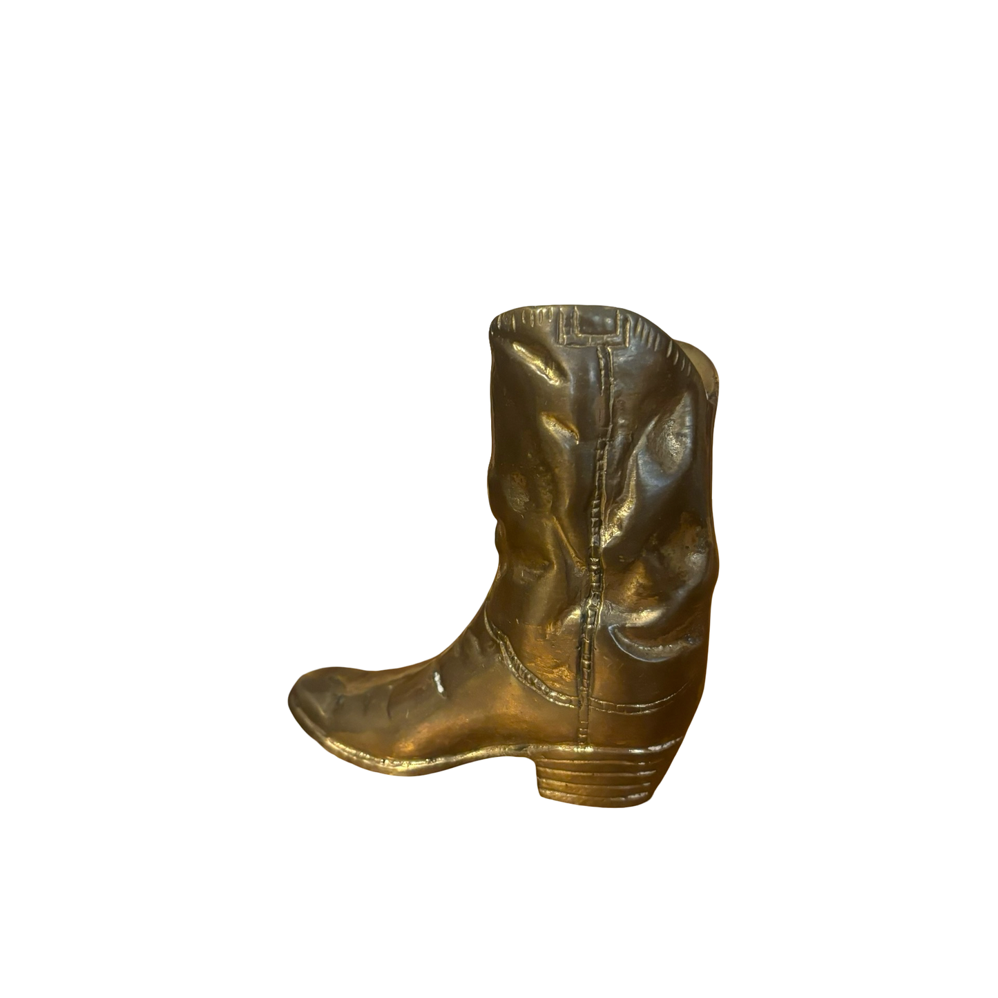 Brass Cowboy Boot