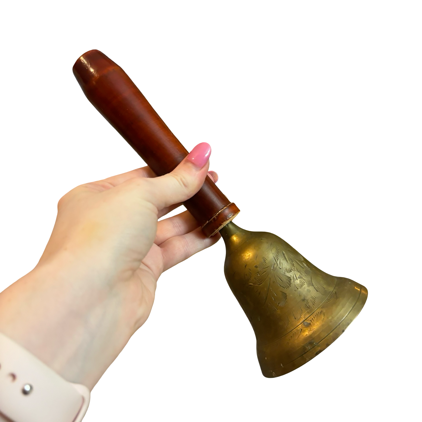Large Wood and Brass Bell
