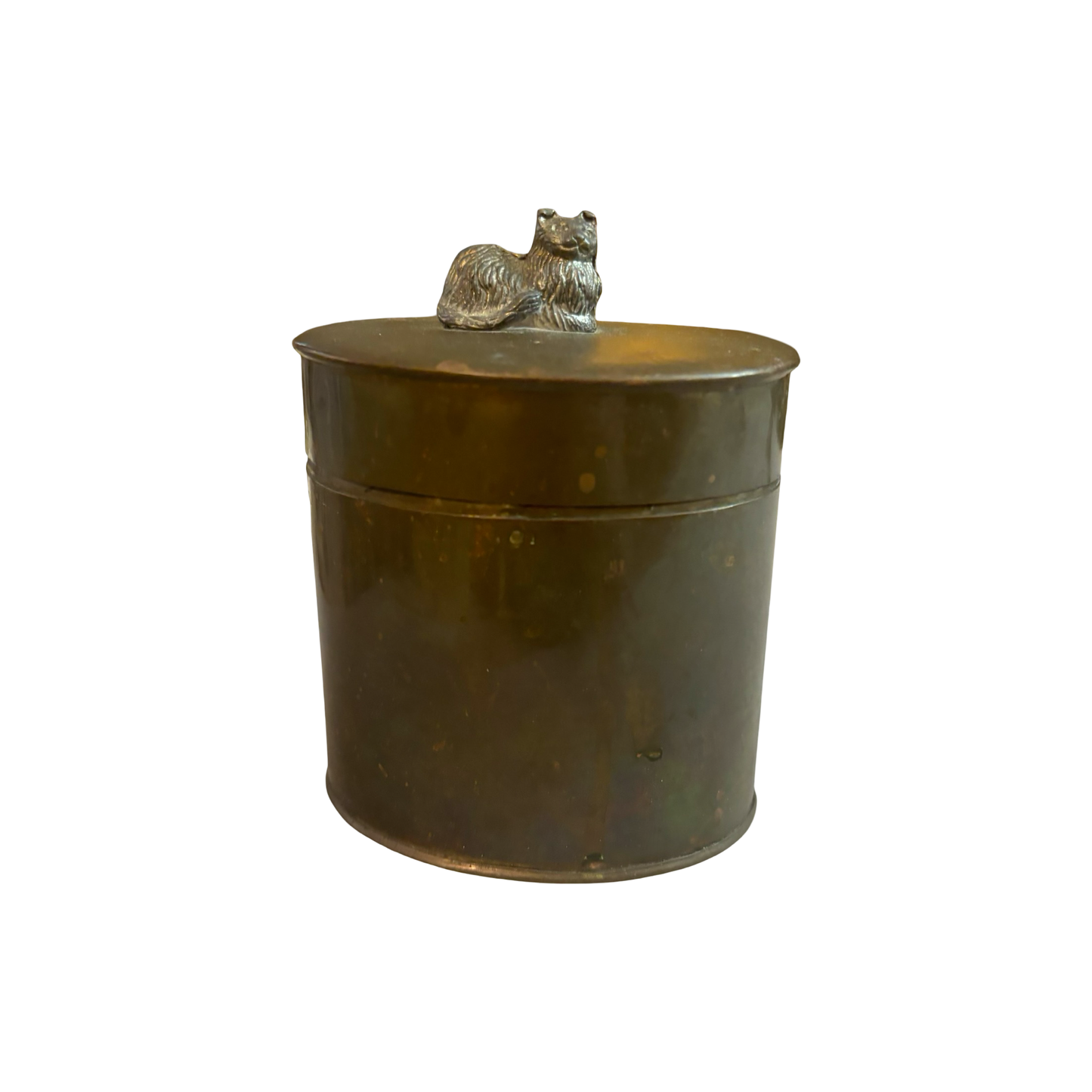 Brass Box with Pewter Cat