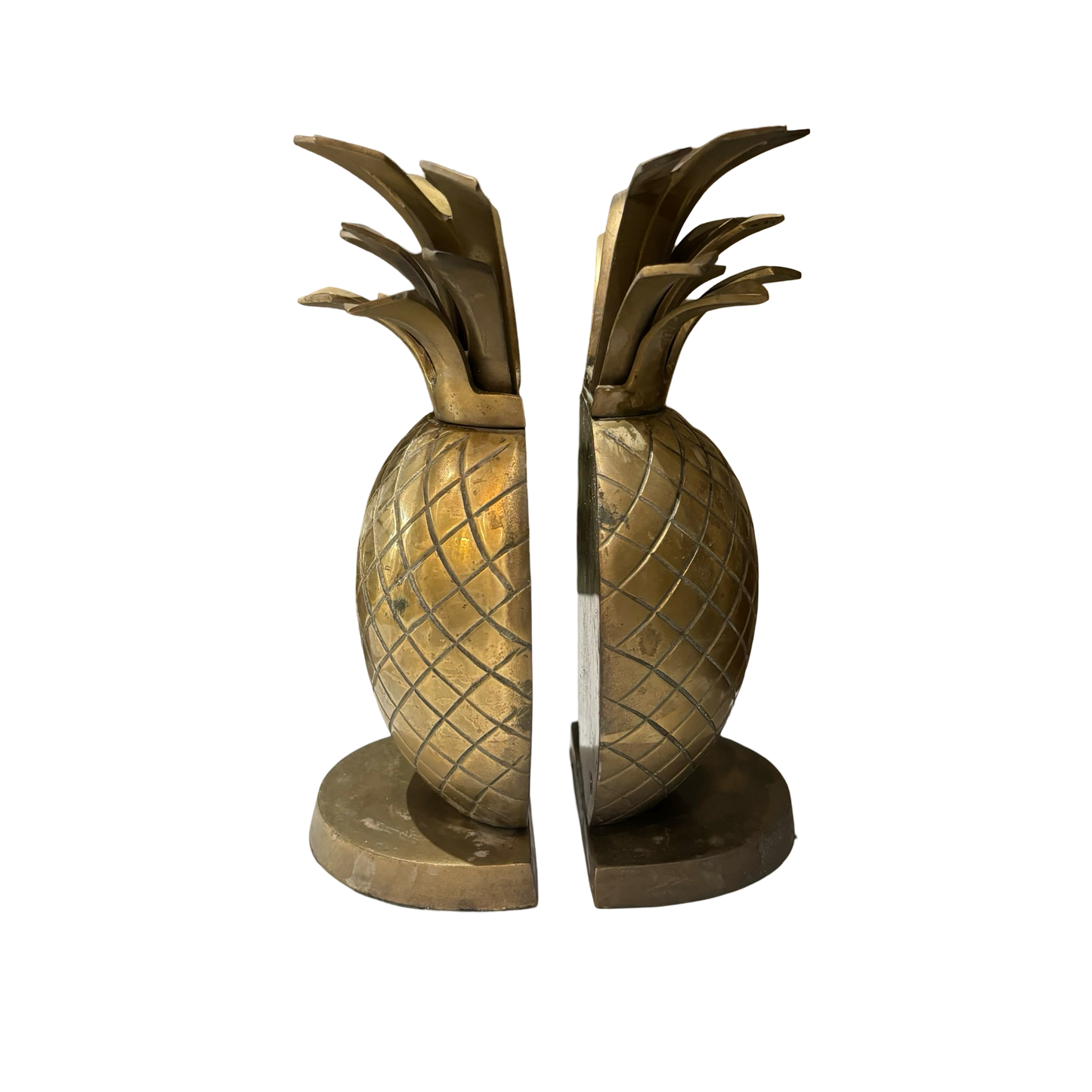 Brass Pineapple Bookends