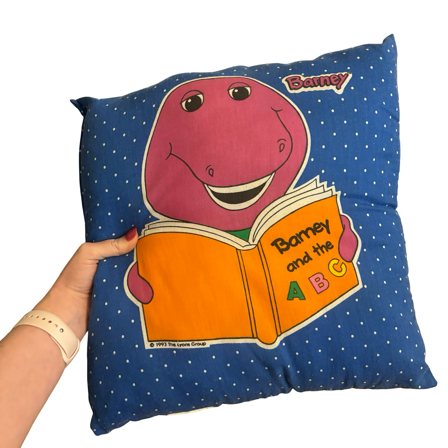 Barney/Baby Bop Two Sided Pillow