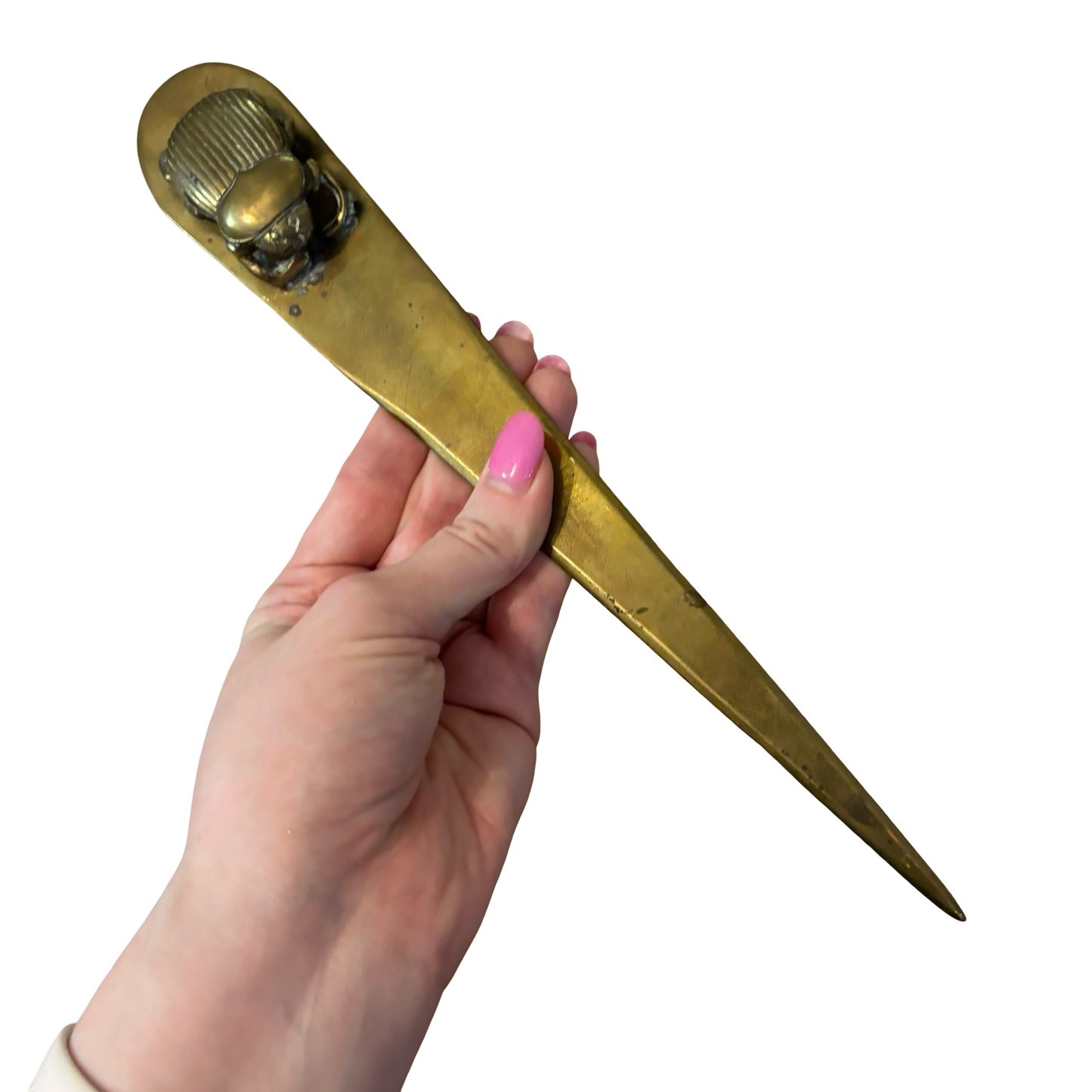 Brass Scarab Letter Opener