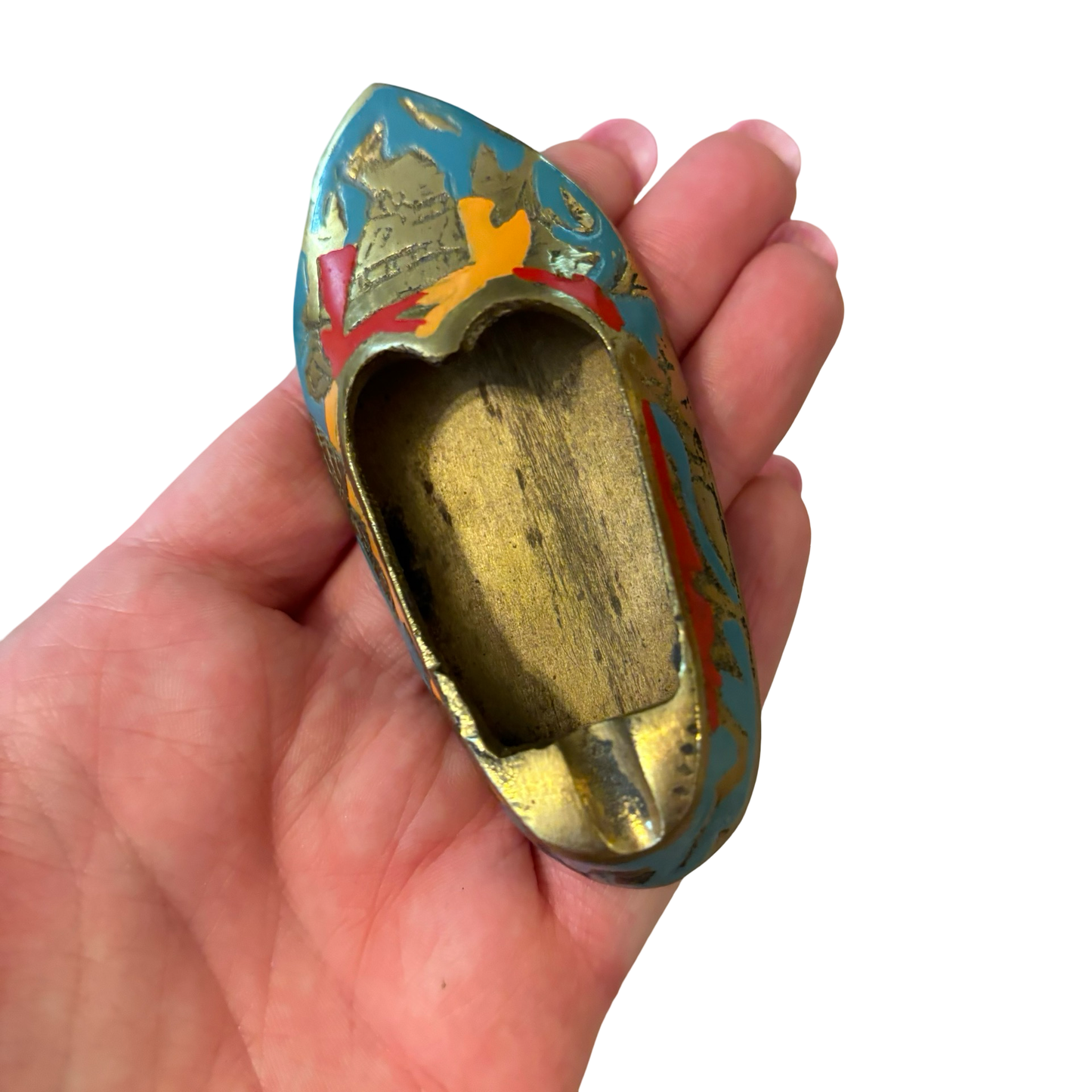 Brass Shoe Ashtray