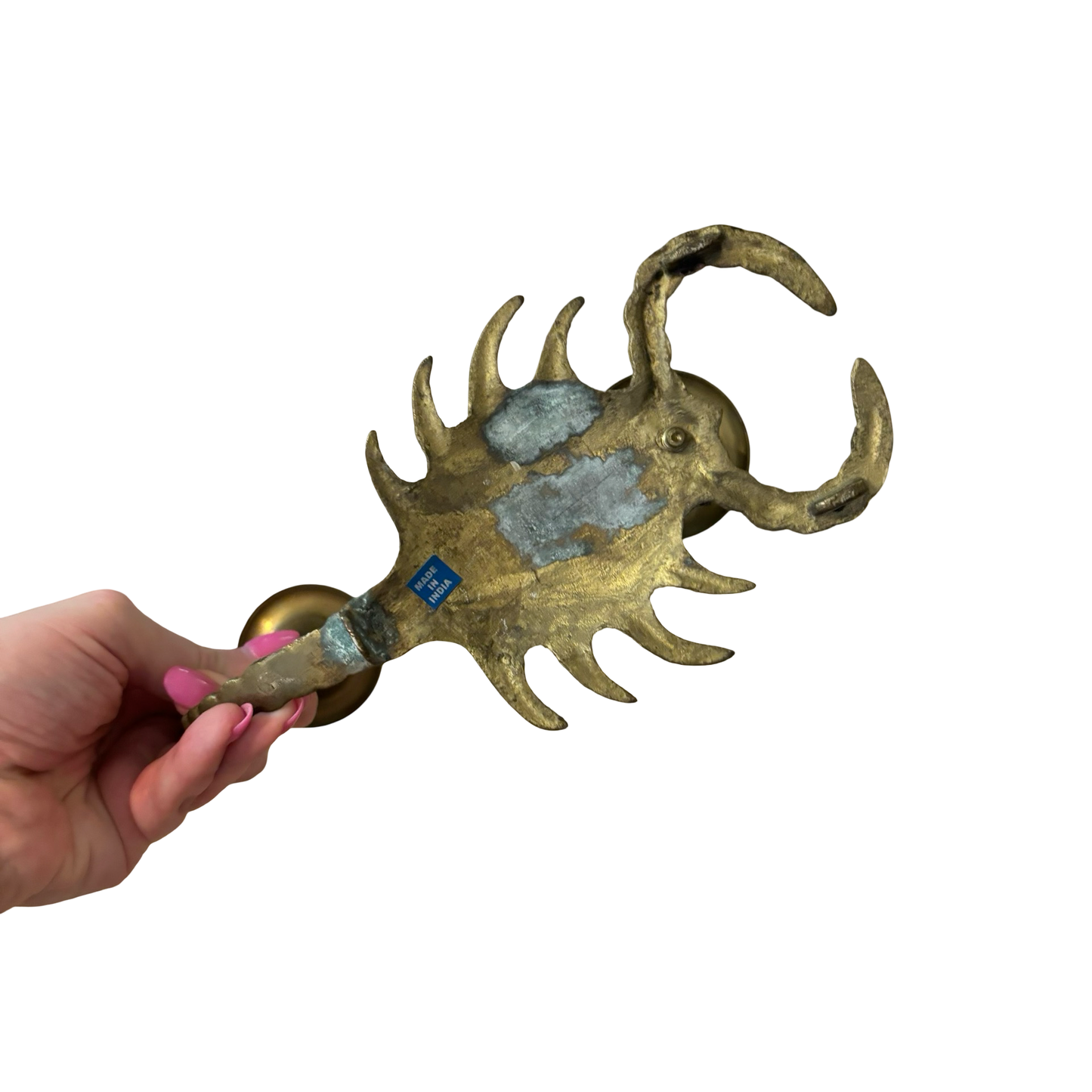 Brass Scorpion Candlestick