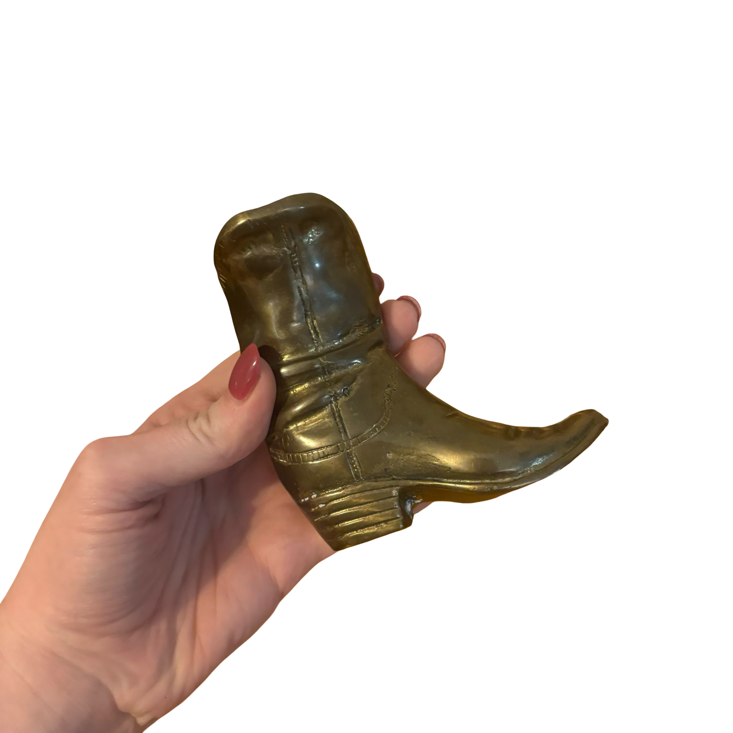 Brass Cowboy Boot