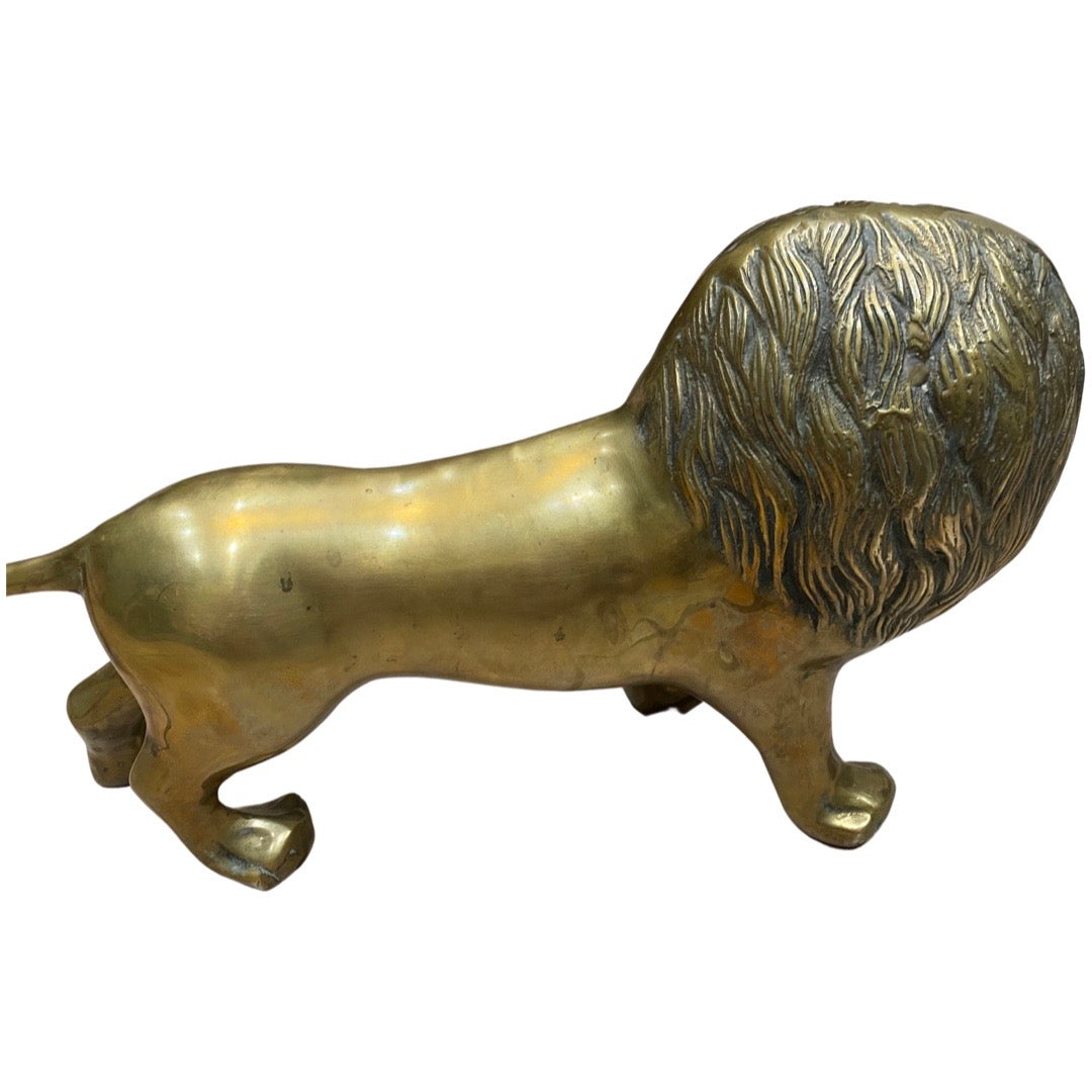 Large Brass Lion