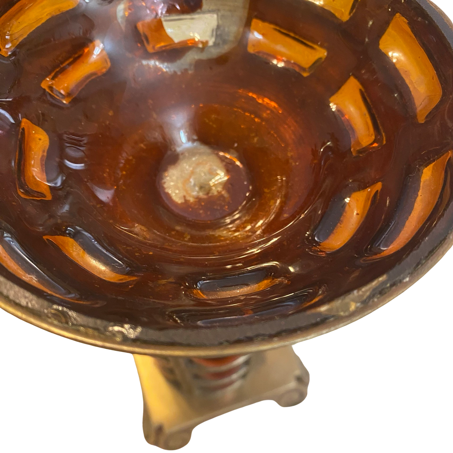 Brass Caged Bubble Apothecary Candle Stands