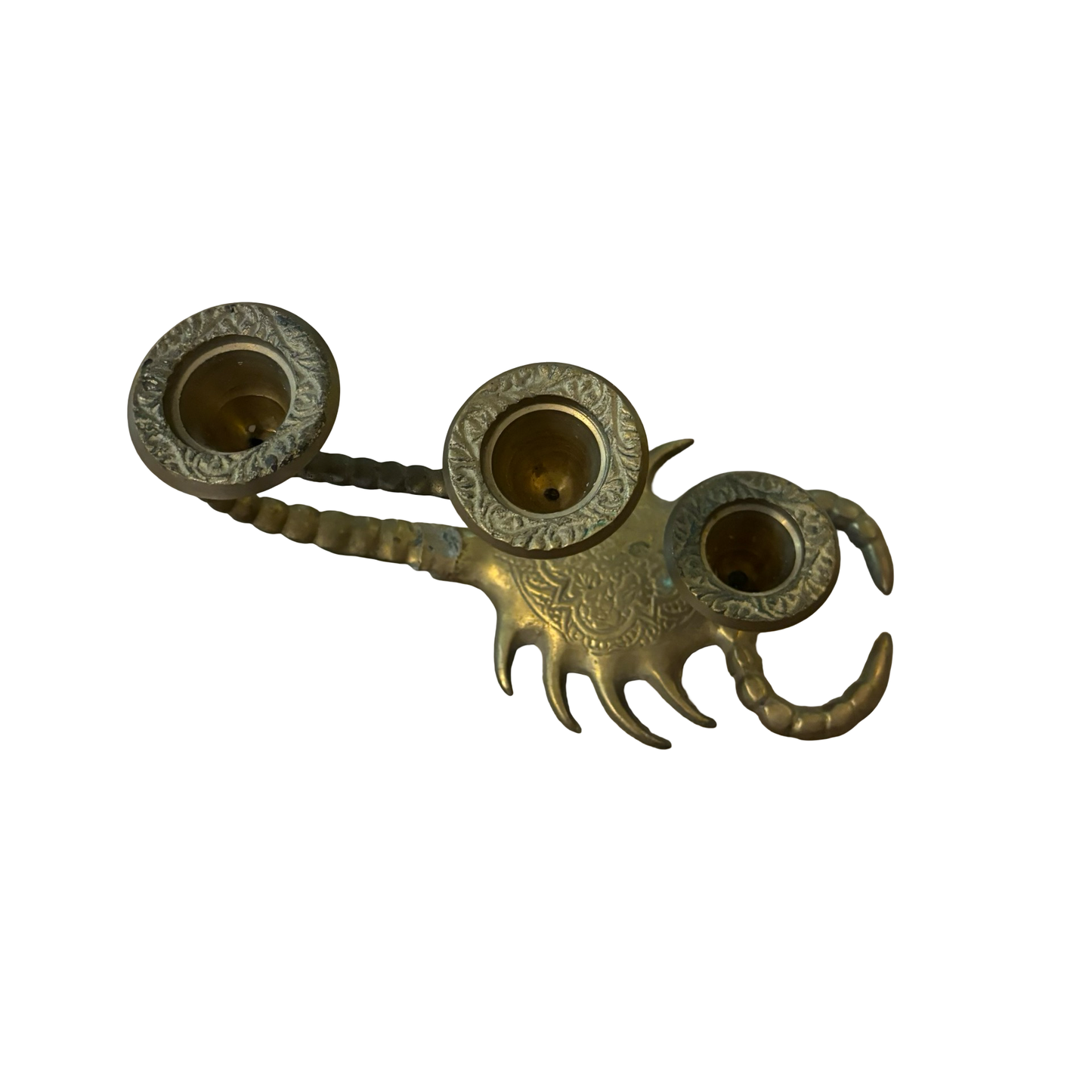 Brass Scorpion Candlestick