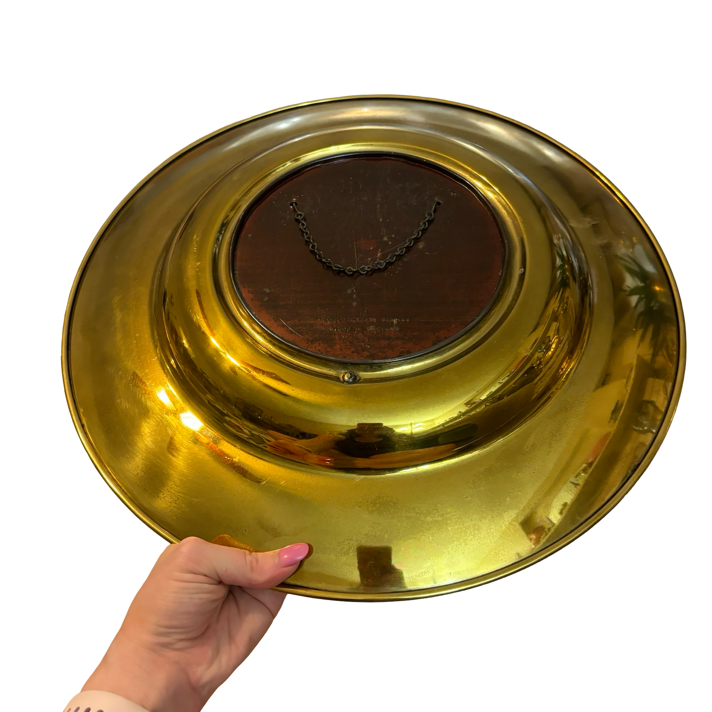 Large Brass “The Blue Boy” Plate
