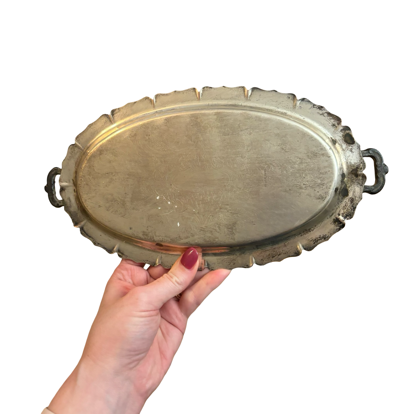 Silver Engraved Tray