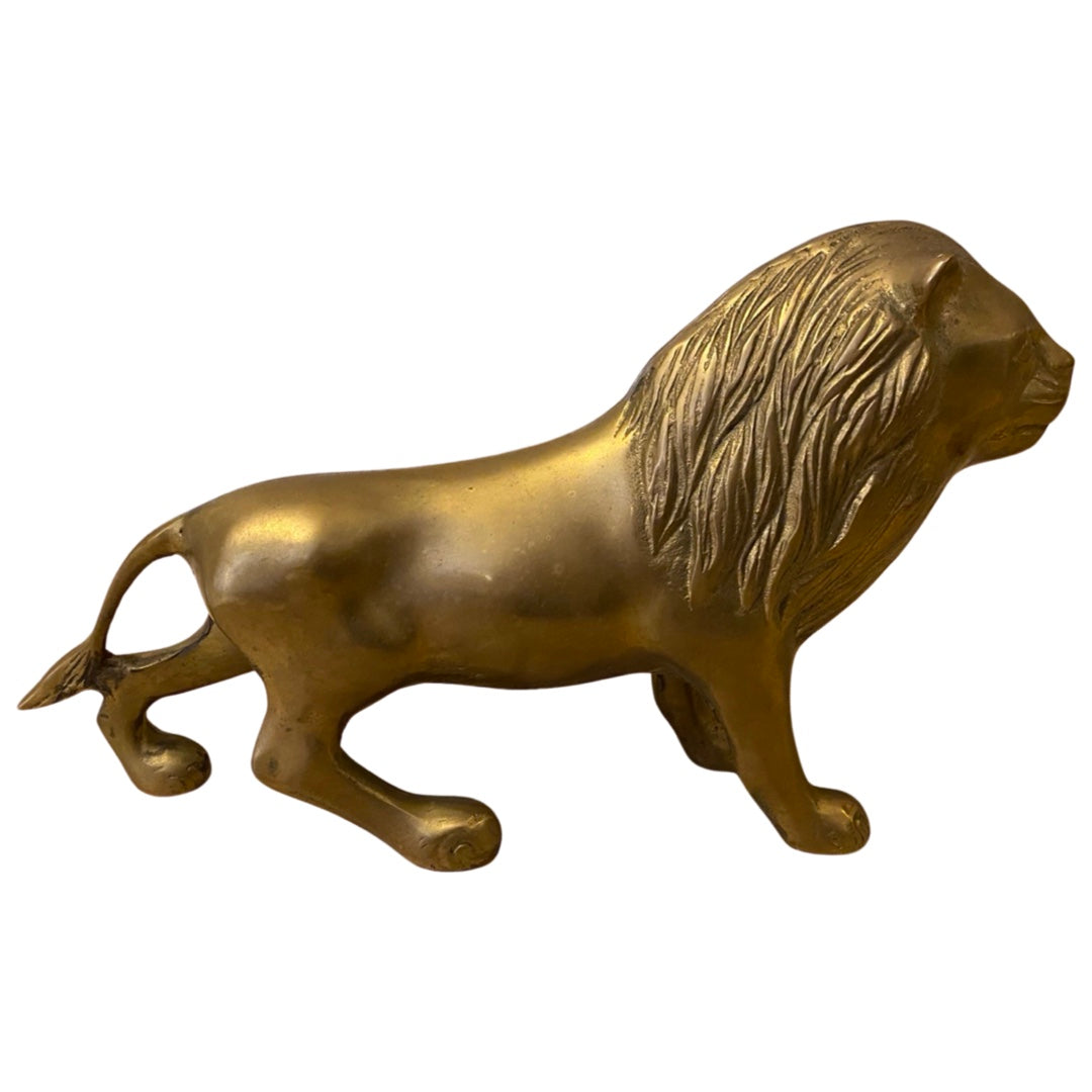 Large Brass Lion