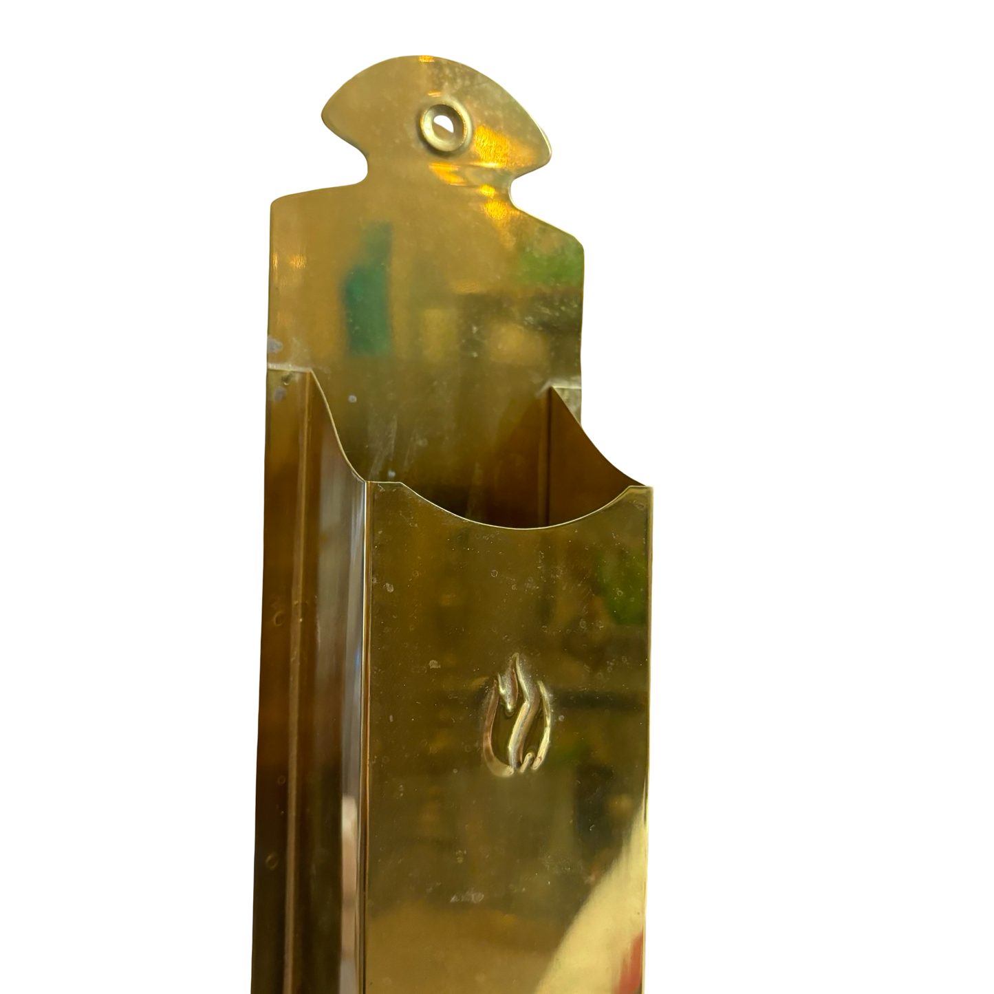 Brass Fireplace Match Holder