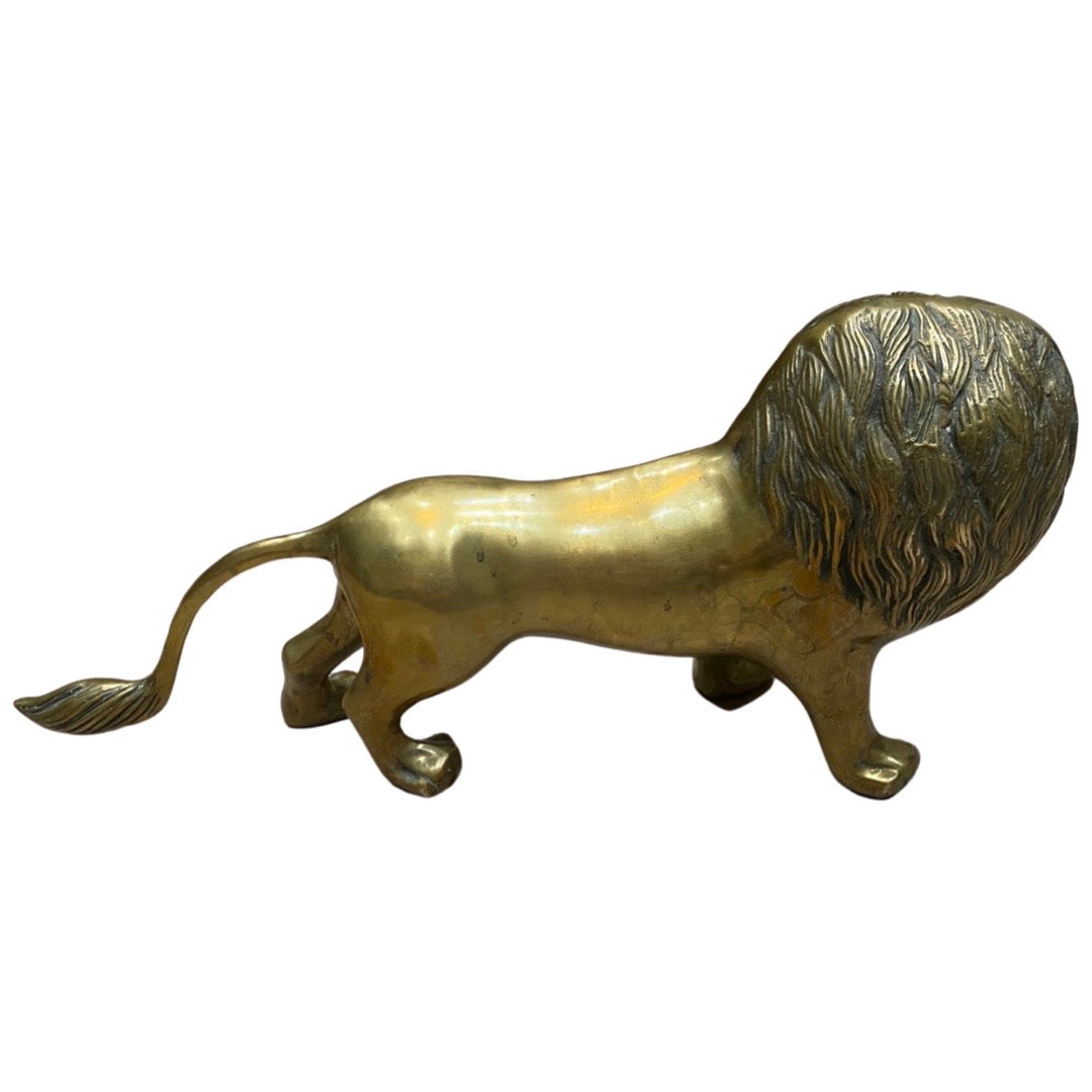Large Brass Lion