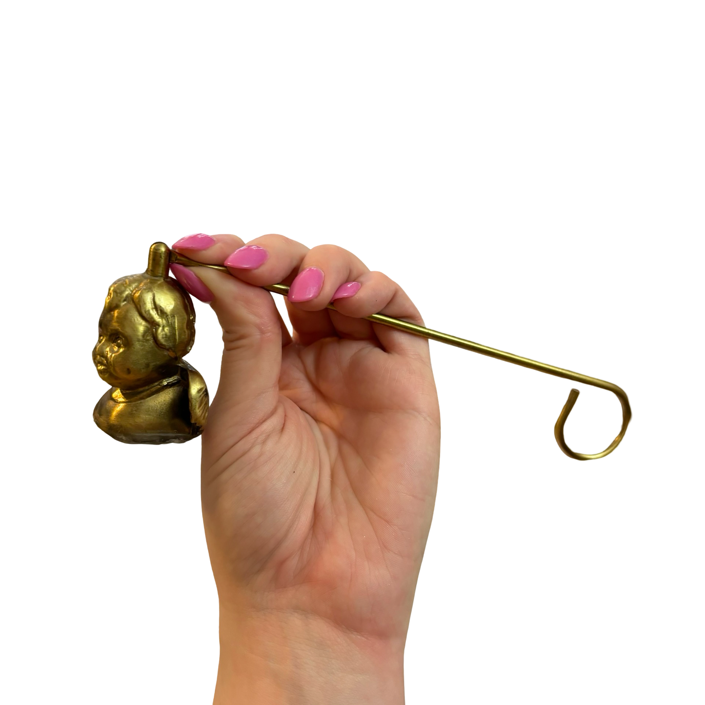 Brass Cherub Candle Snuffer