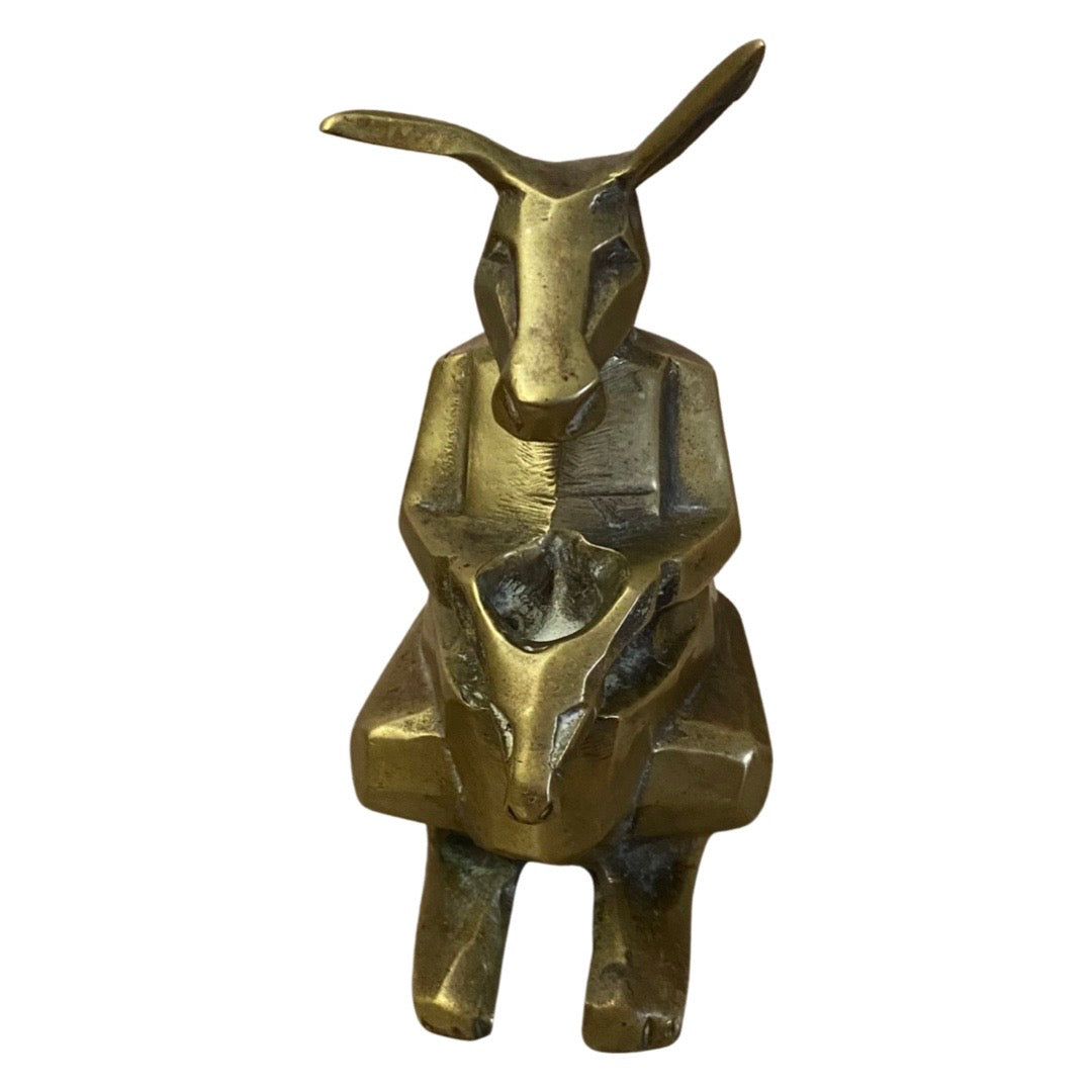 Cubist Brass Kangaroo