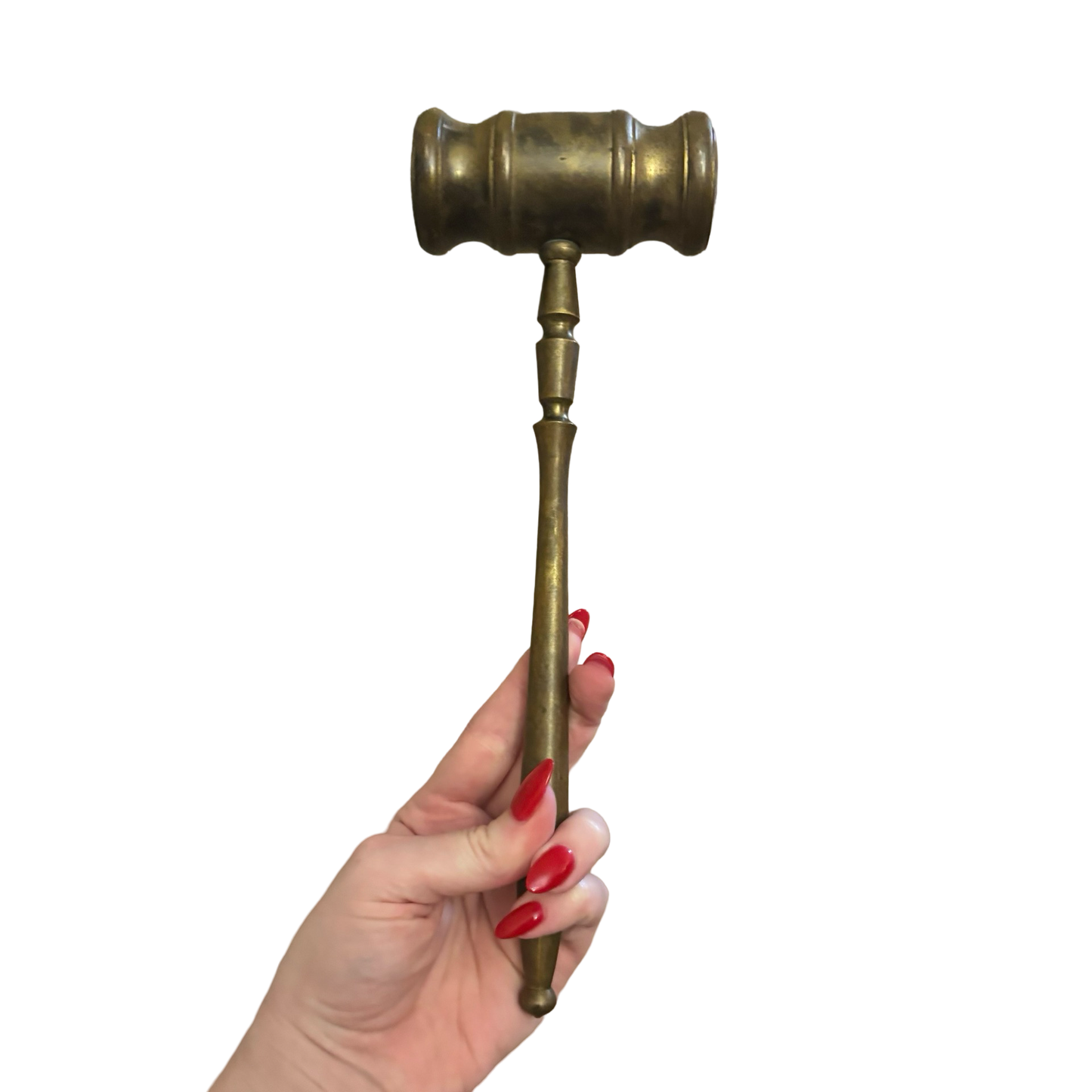 Life Size Brass Gavel