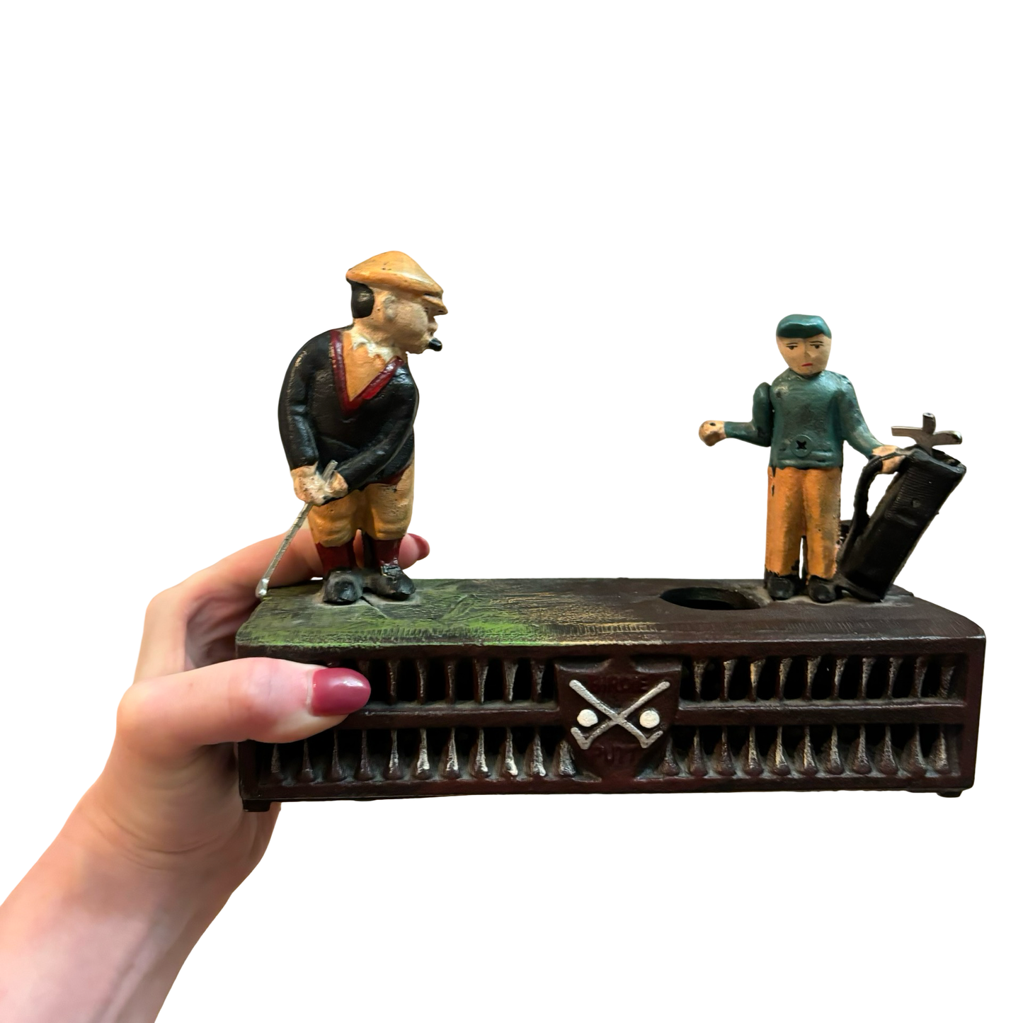 Cast Iron Birdie Putt Coin Bank