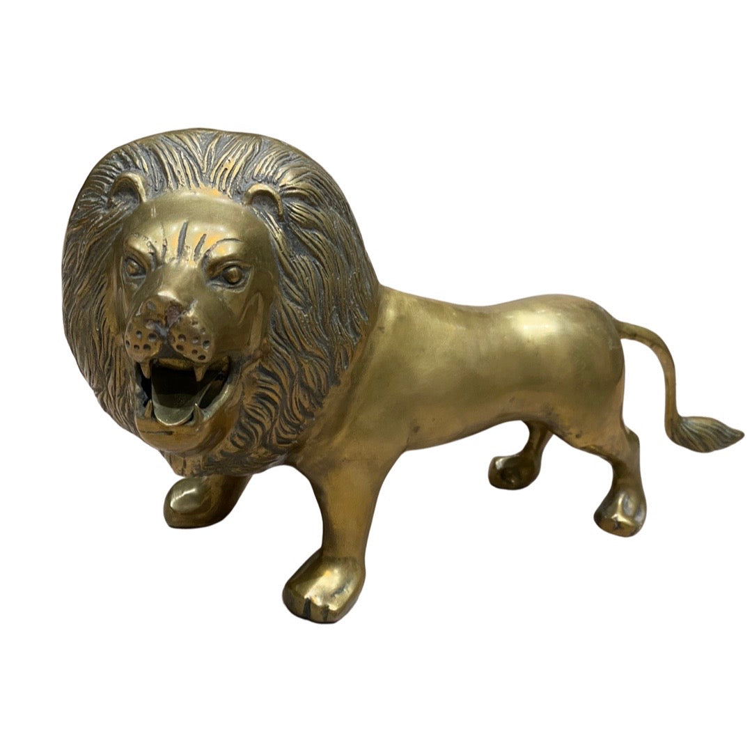 Large Brass Lion