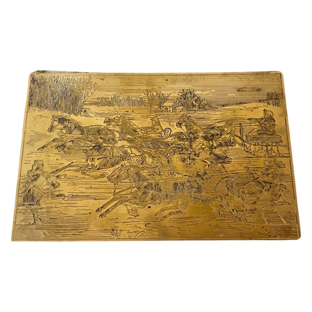 Brass Christmas Postcard