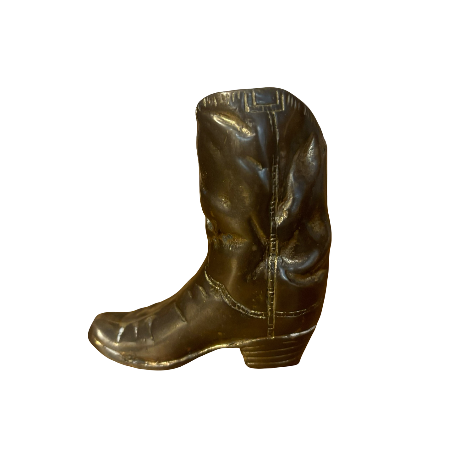 Brass Cowboy Boot