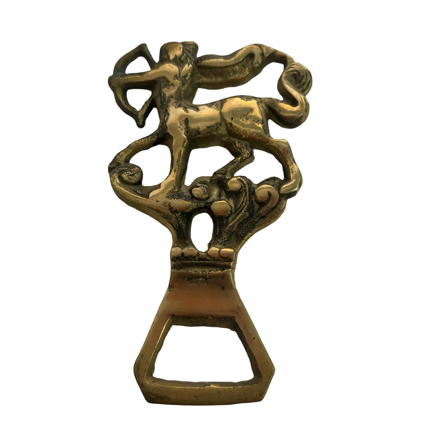 Brass Sagittarius Bottle Opener