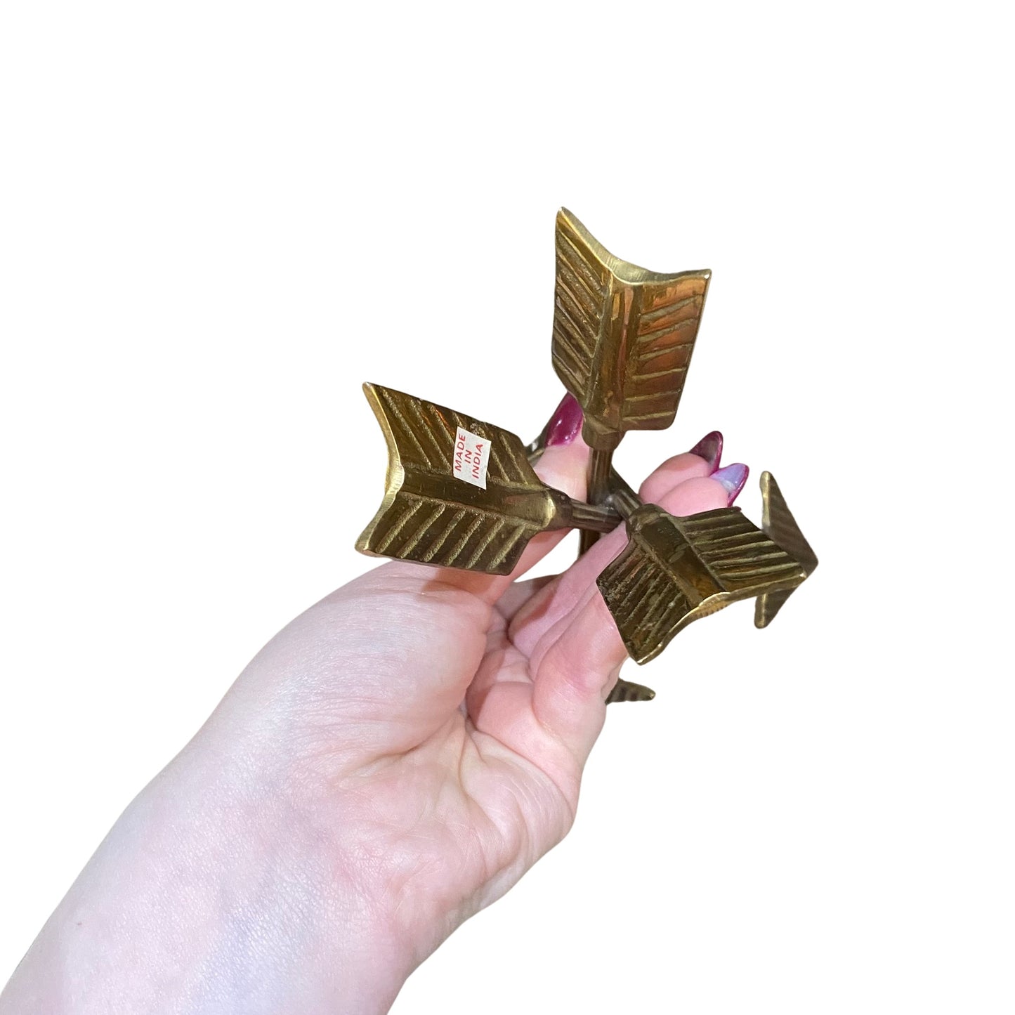 Large Brass Arrow Stand