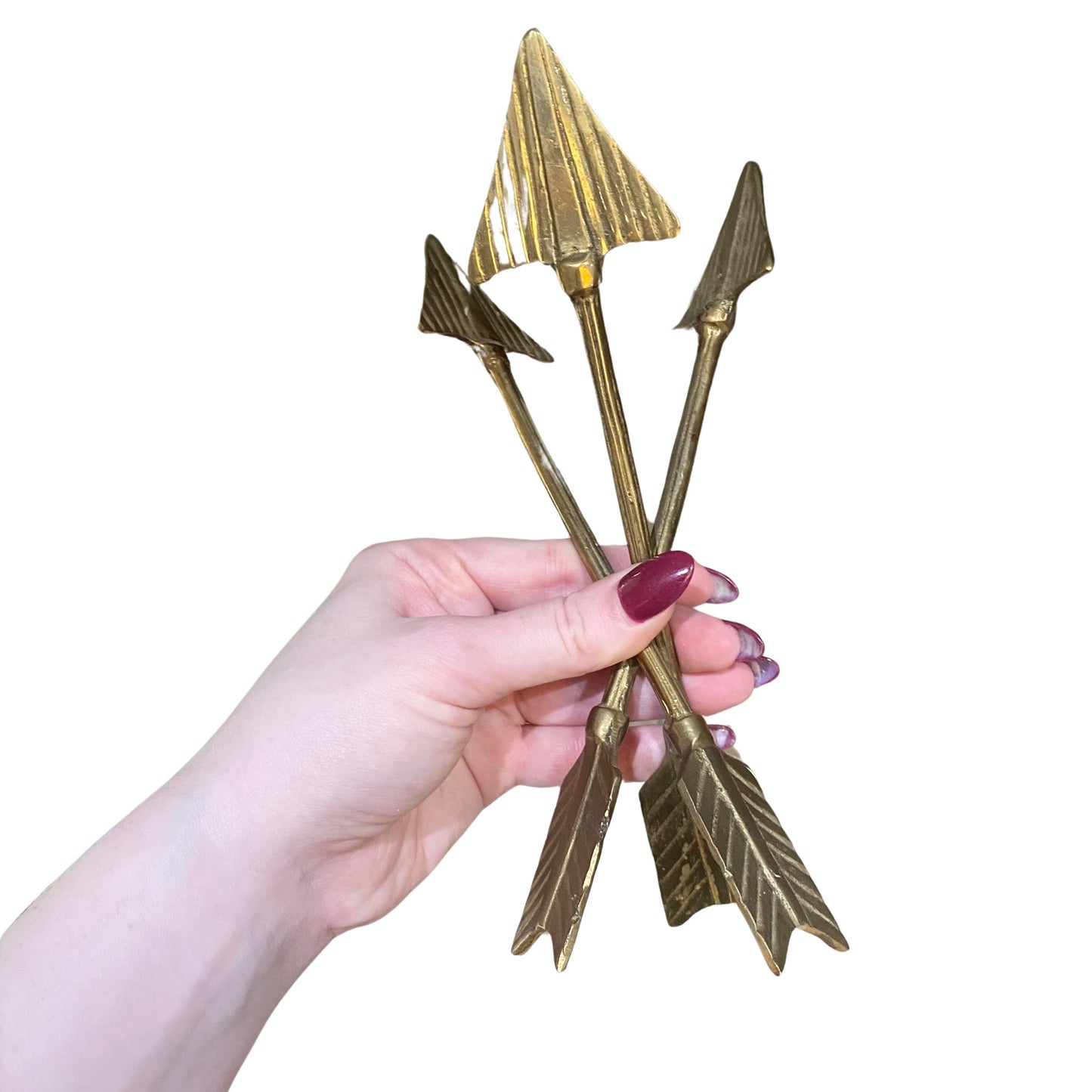 Large Brass Arrow Stand