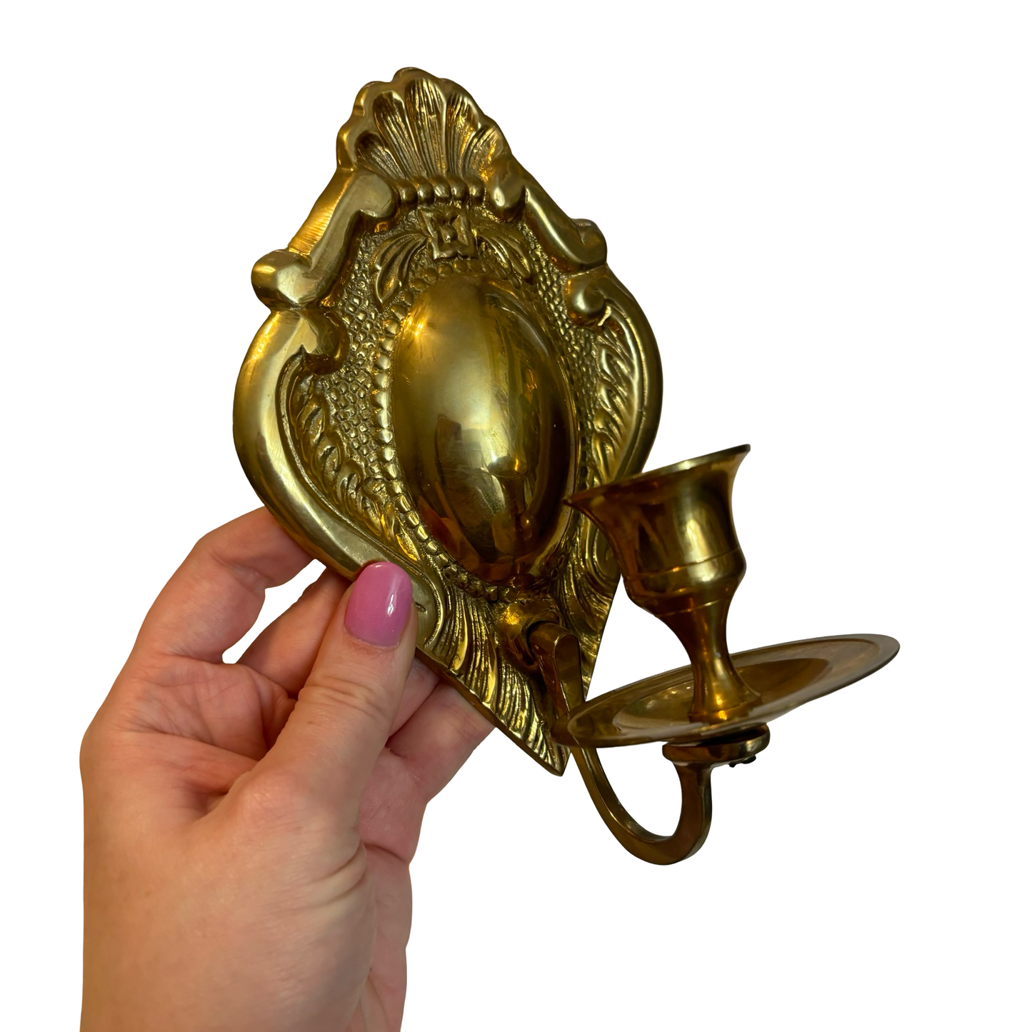 Brass Sconce Pair