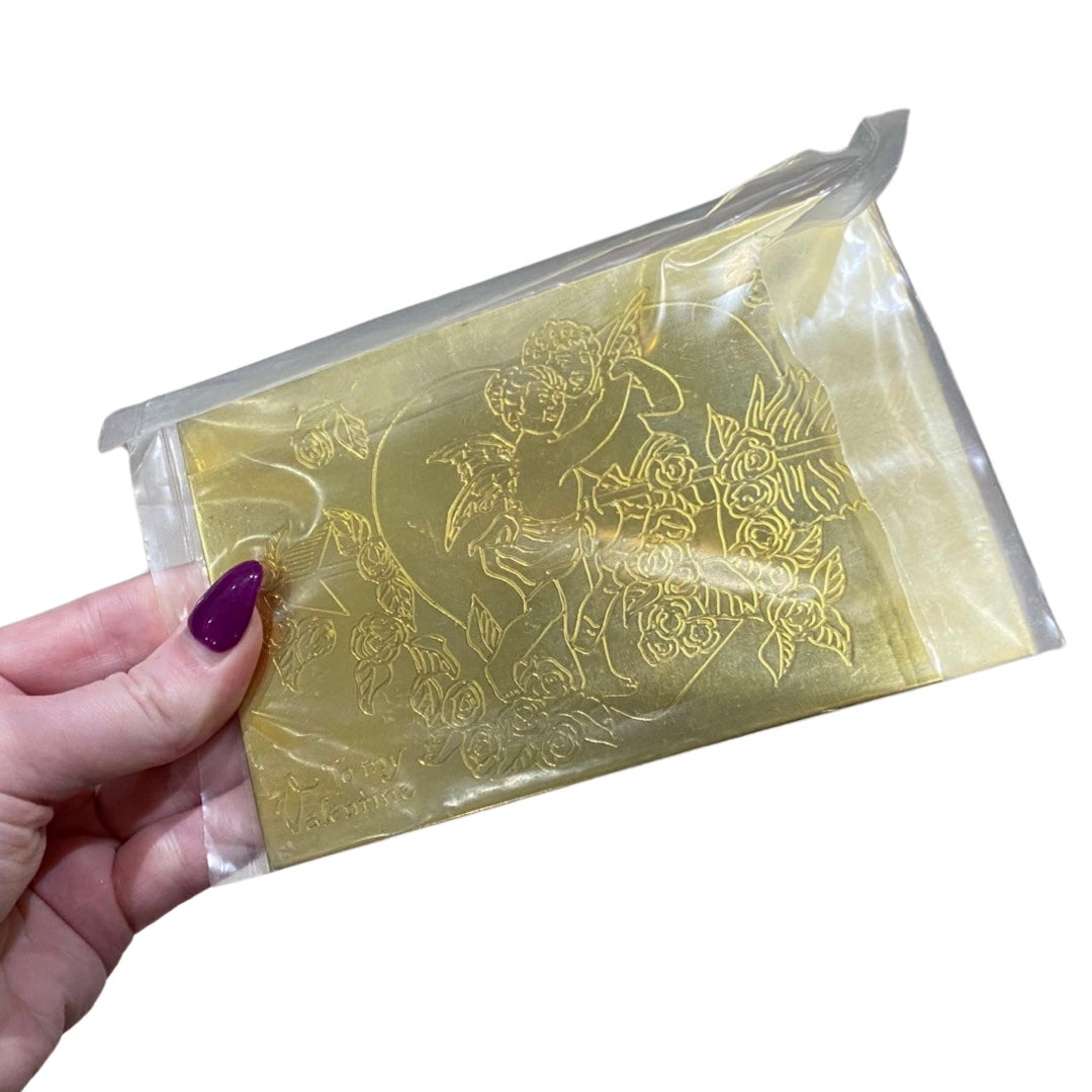 Brass Valentine’s Day Postcard