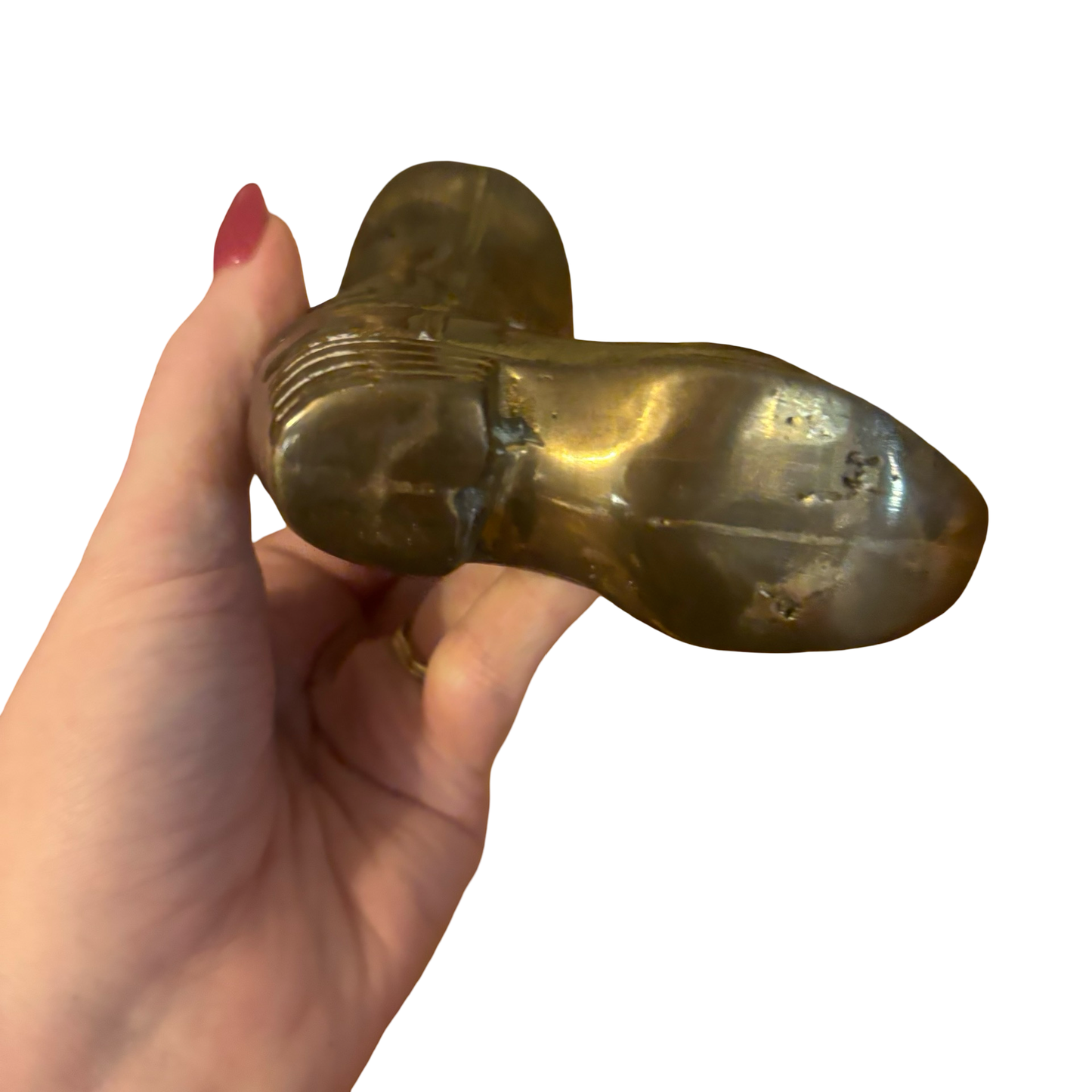 Brass Cowboy Boot