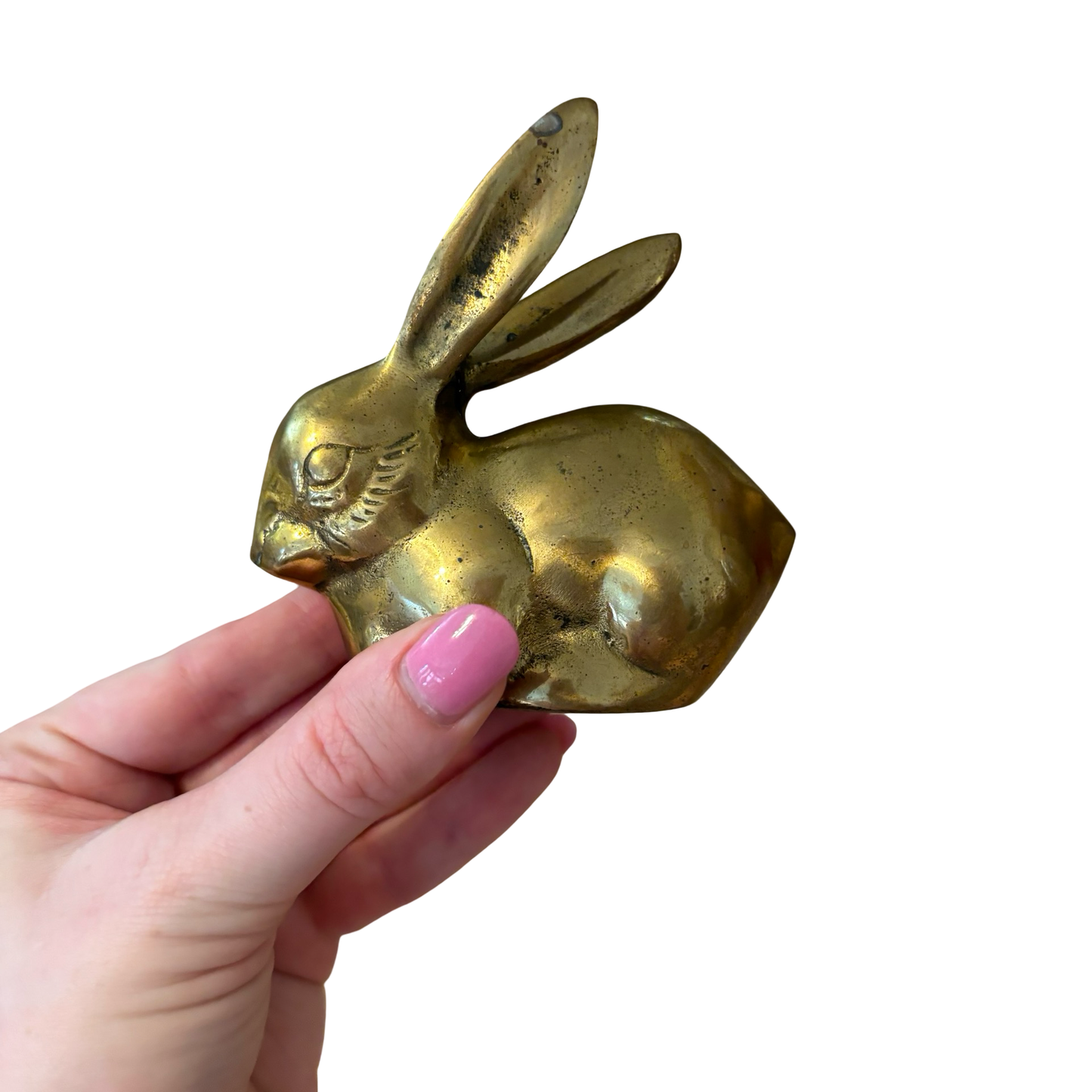 Set of Two Brass Bunnies