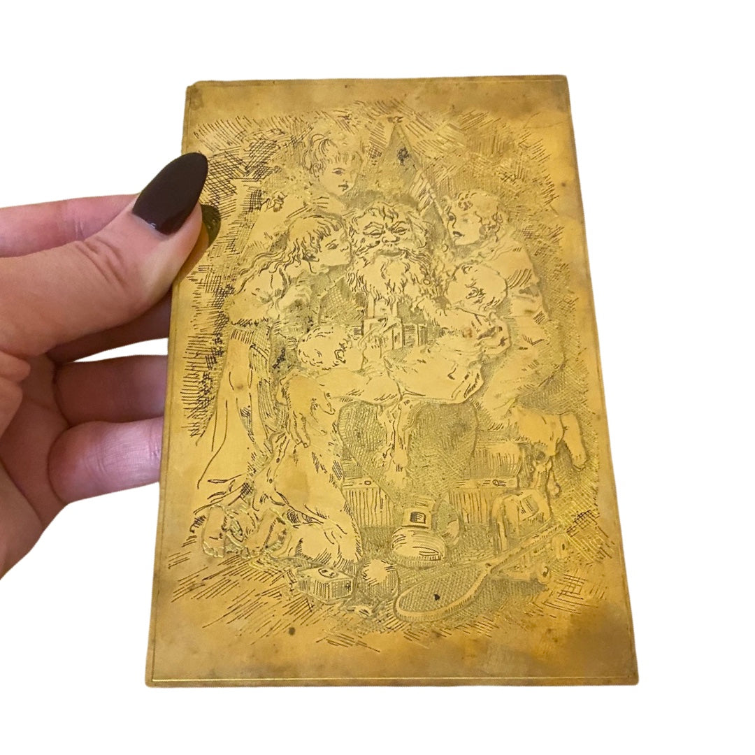 Brass Christmas Postcard