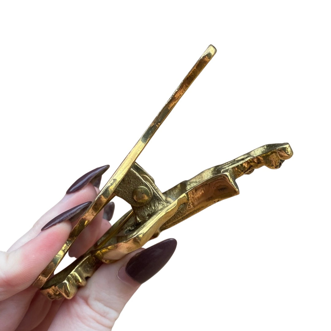 Popeye and Olive Oyl Brass Clips
