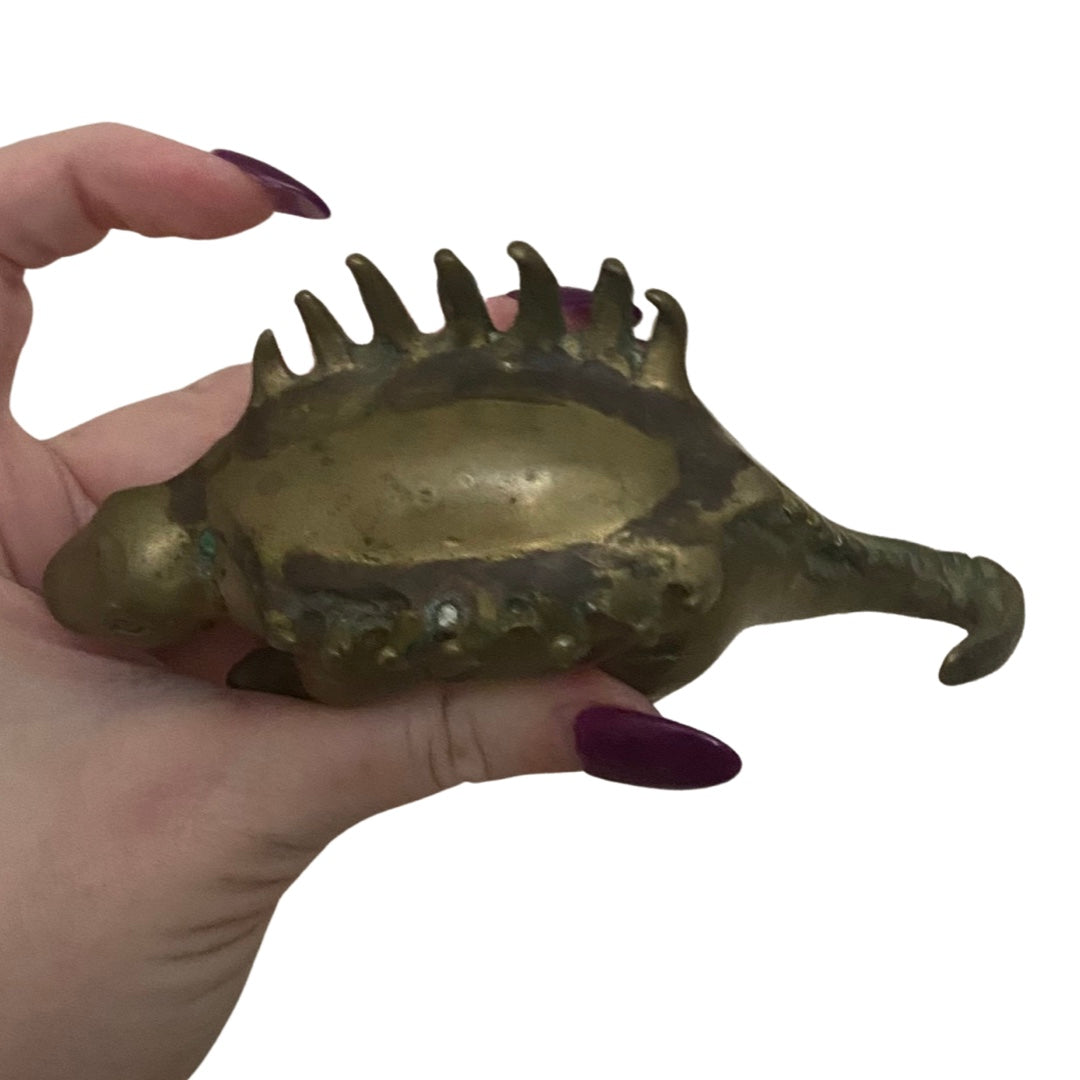 Brass Stegosauria Dinosaur