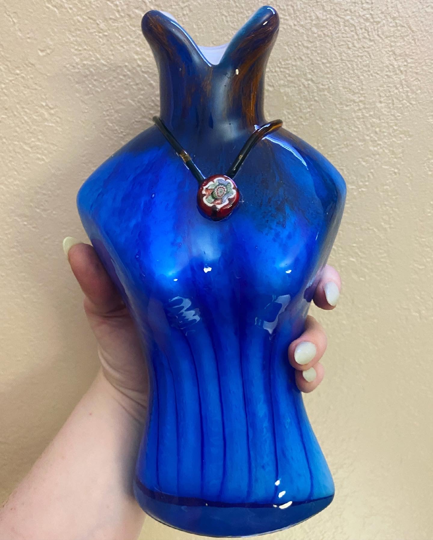 Blue Torso Vase