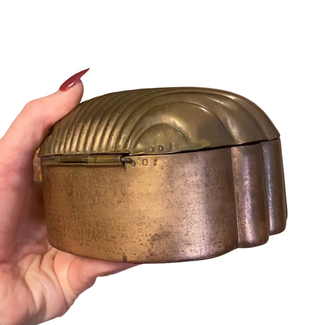 Brass Clam Shell Box