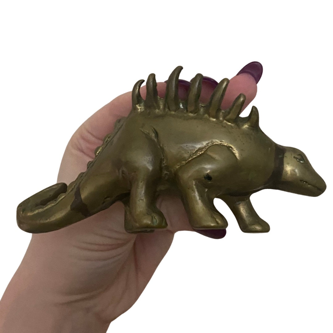 Brass Stegosauria Dinosaur