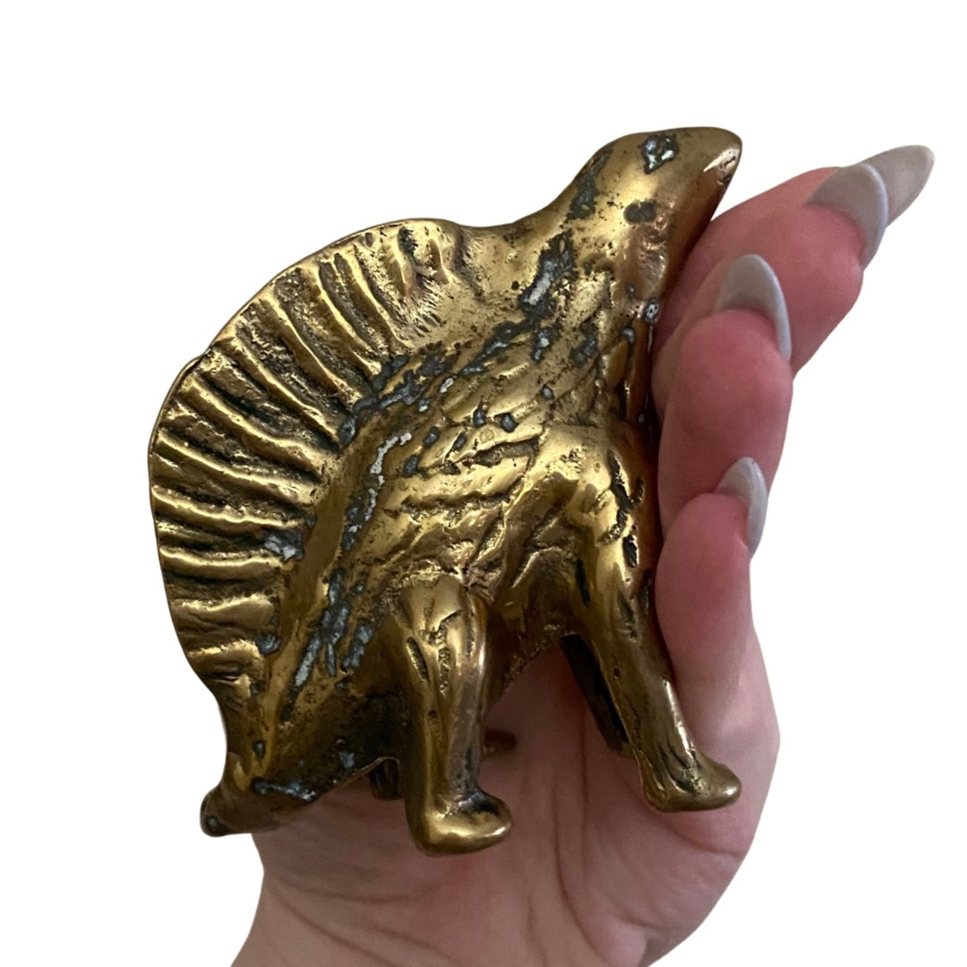 Brass Dimetrodon Dinosaur