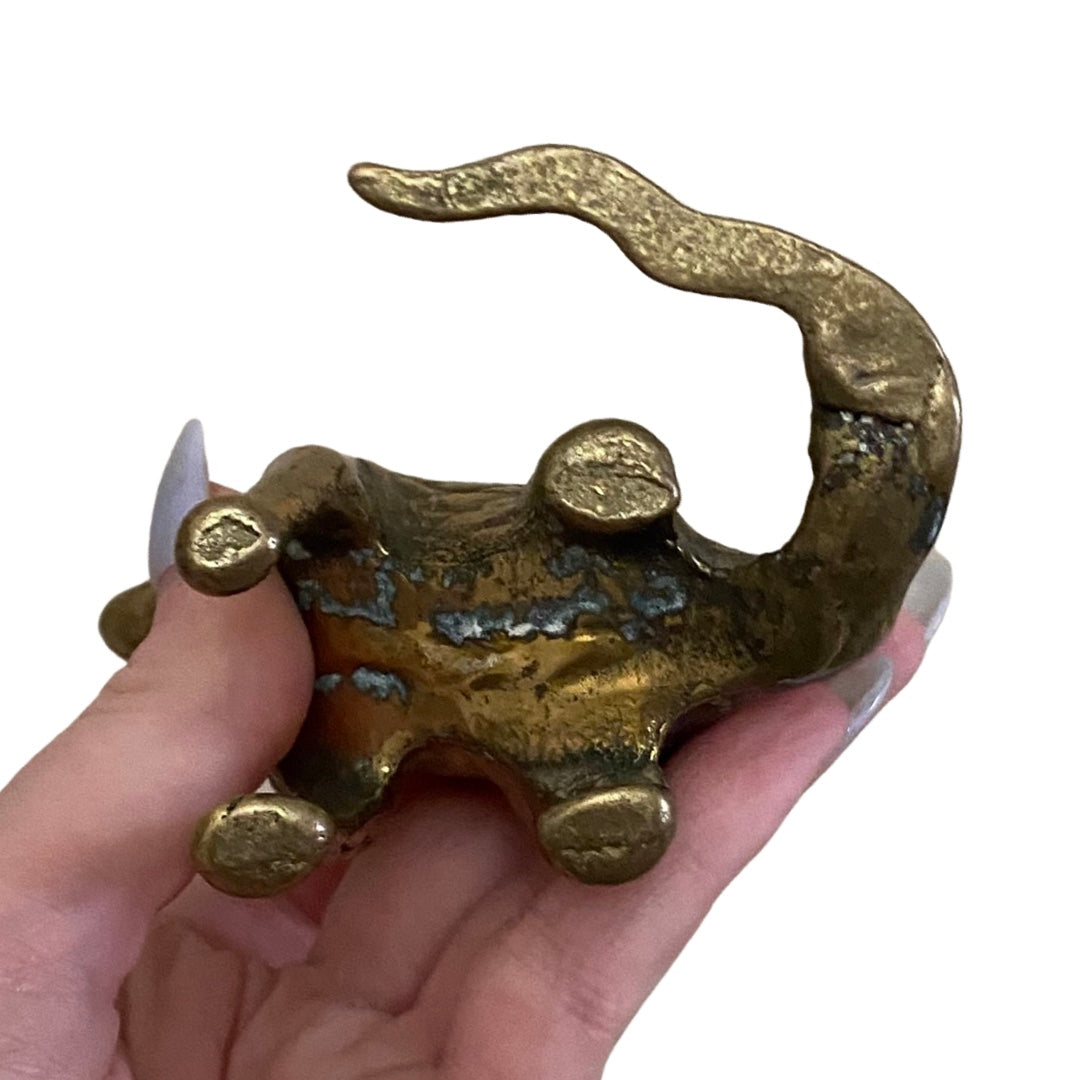 Brass Dimetrodon Dinosaur