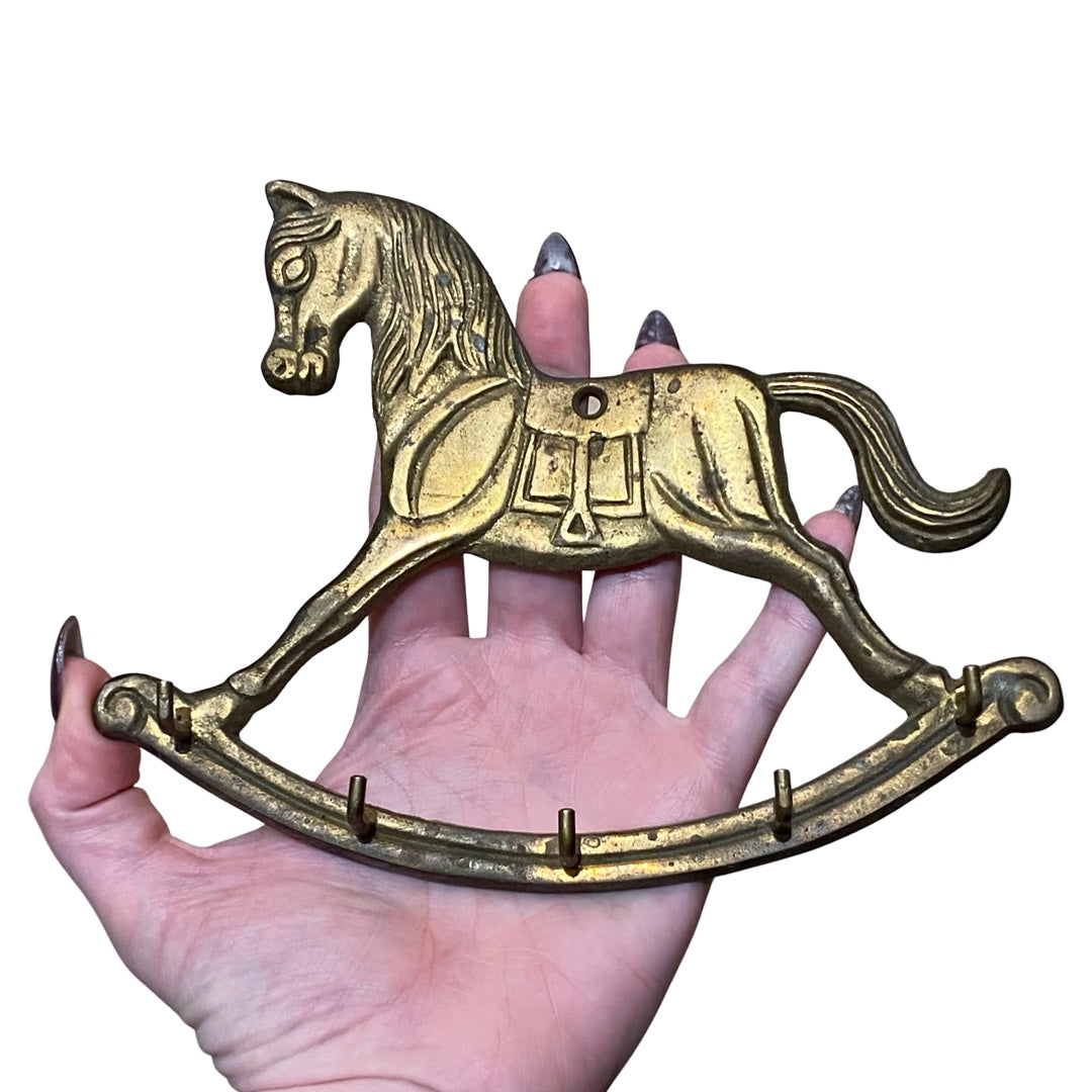 Brass Rocking Horse Hook