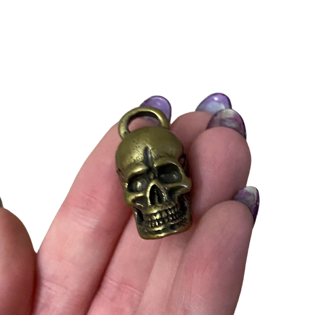 Brass Skull Pendant