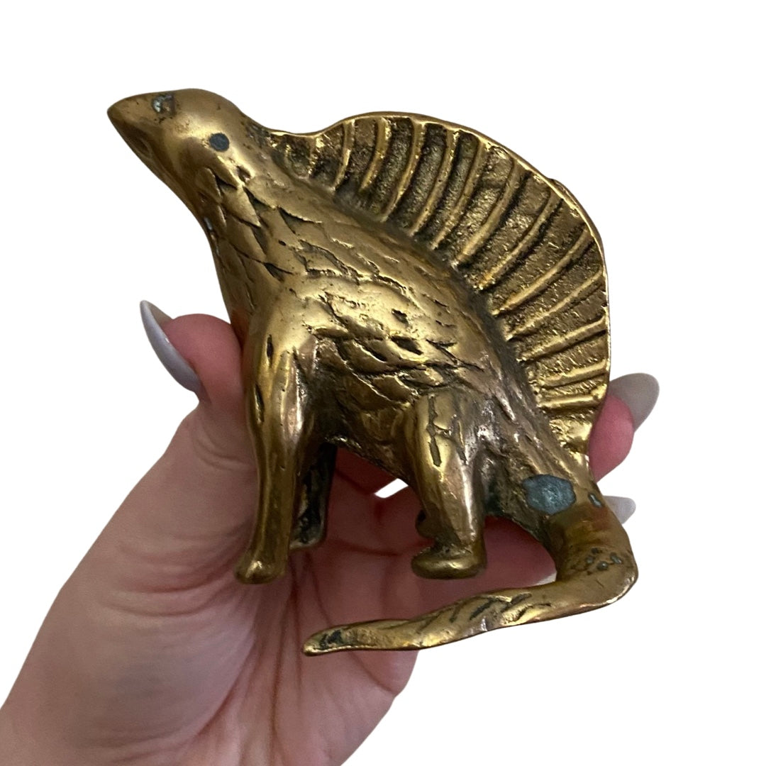 Brass Dimetrodon Dinosaur