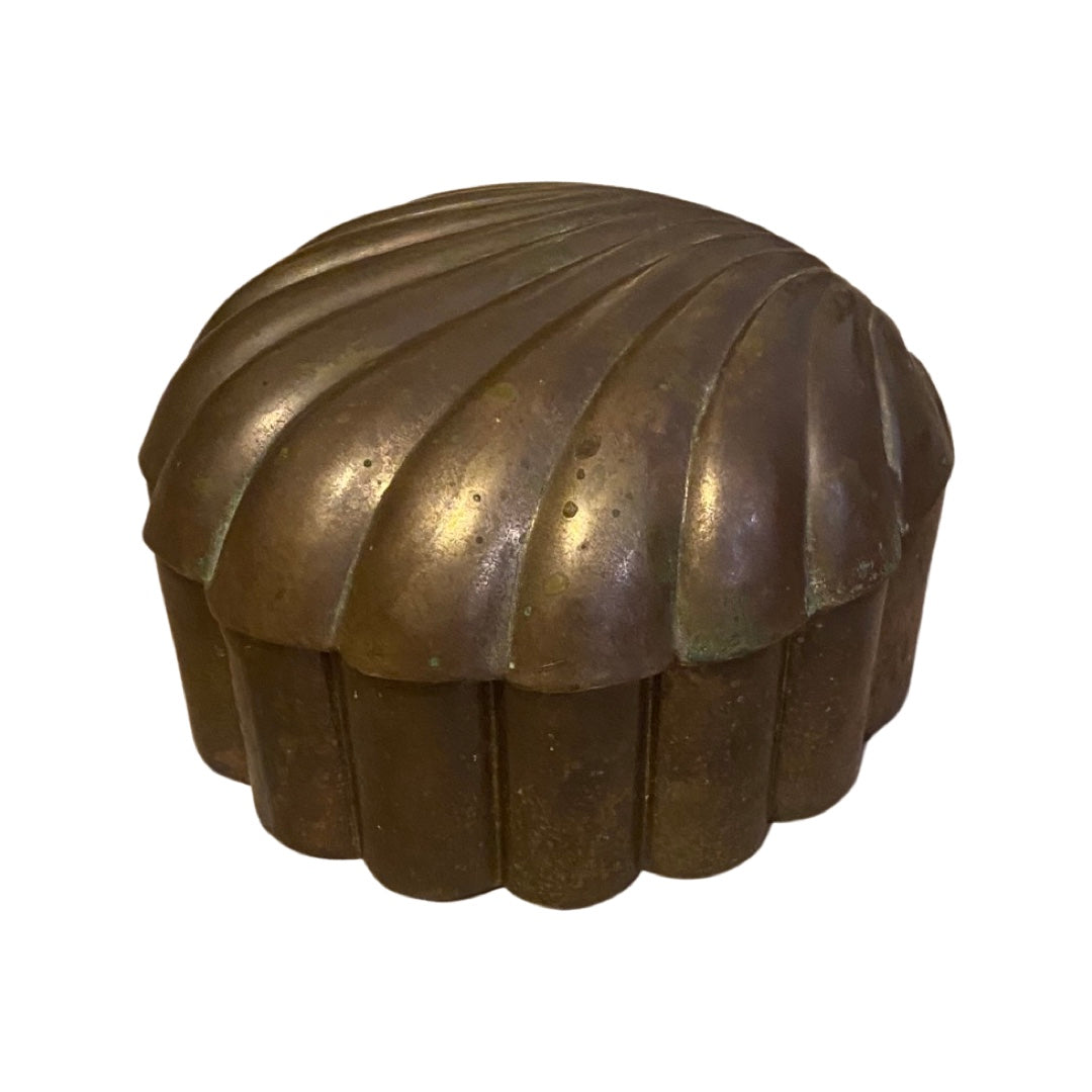 Brass Clam Shell Box