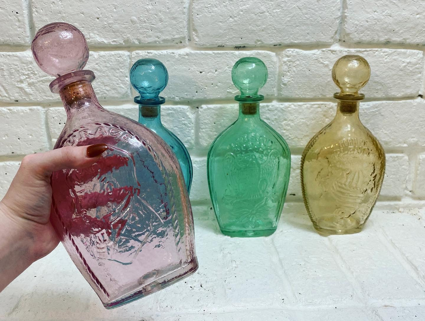 Colorful Glass Decanters